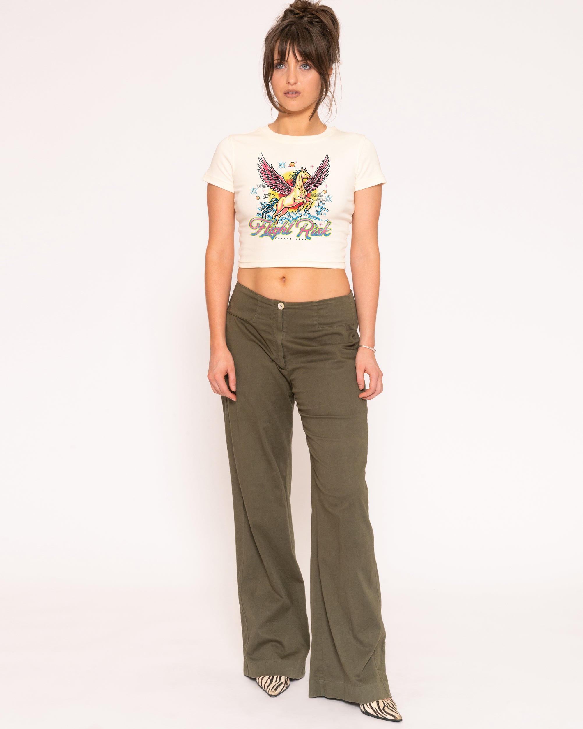 Flight Risk Natural Baby Tee