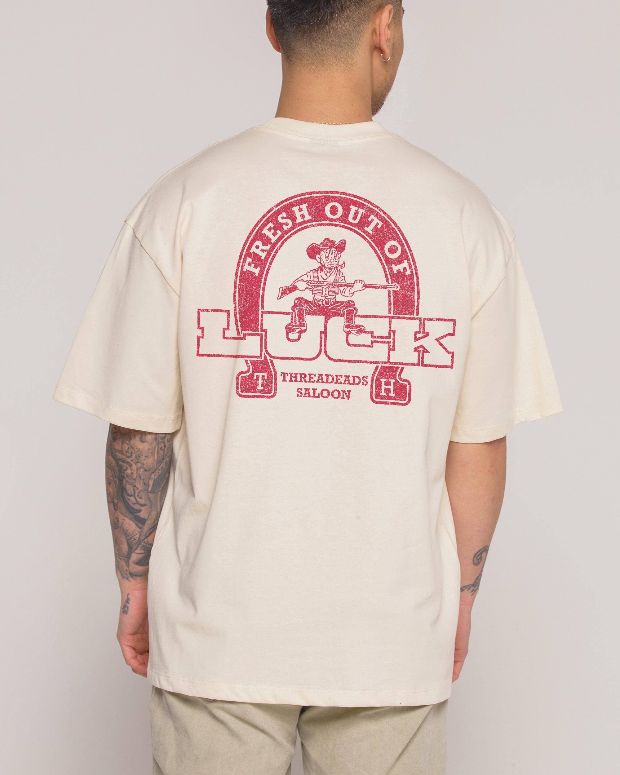 Fresh Out of Luck Natural Oversized Tee