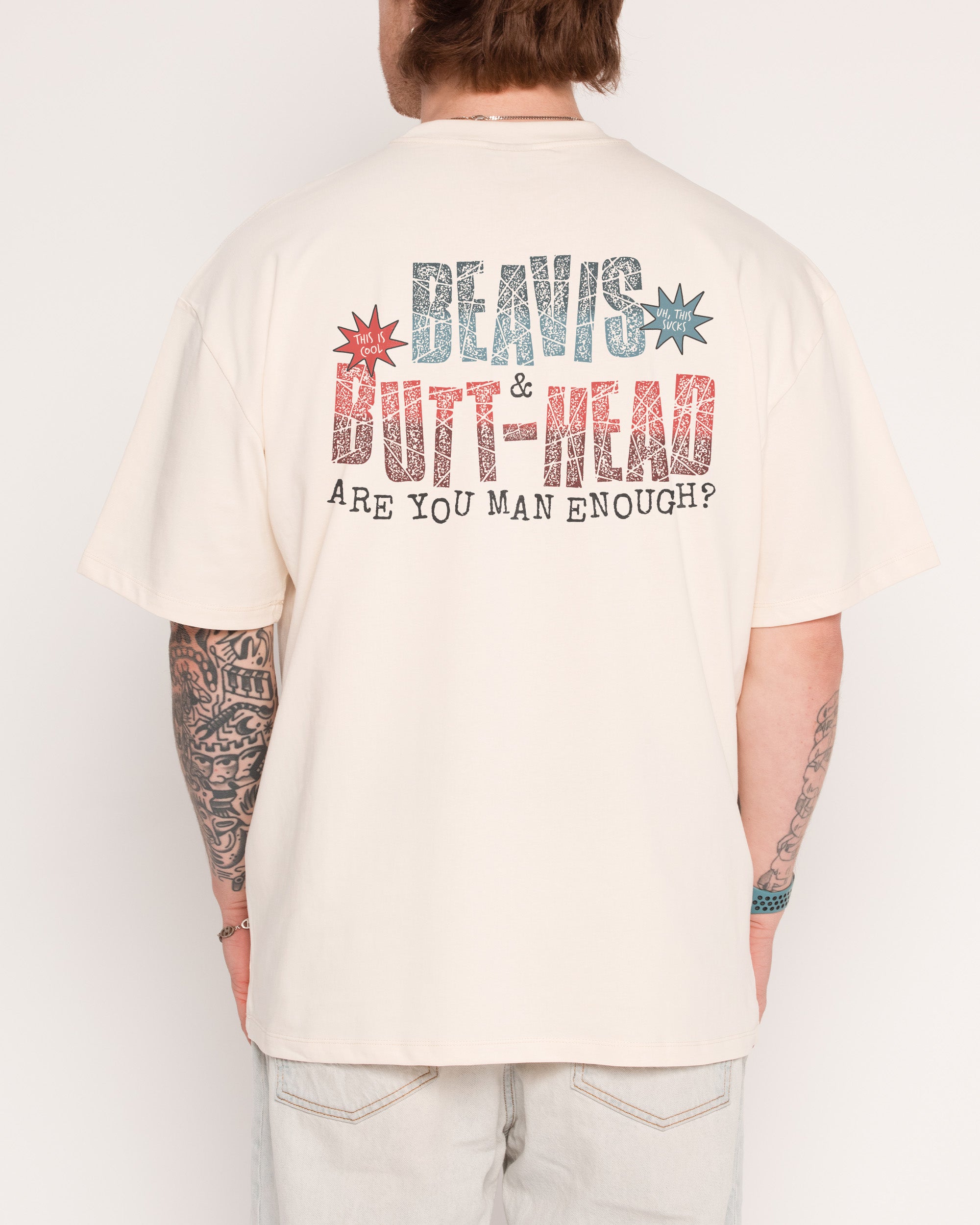 Backyard Wrestling Natural Oversized Tee