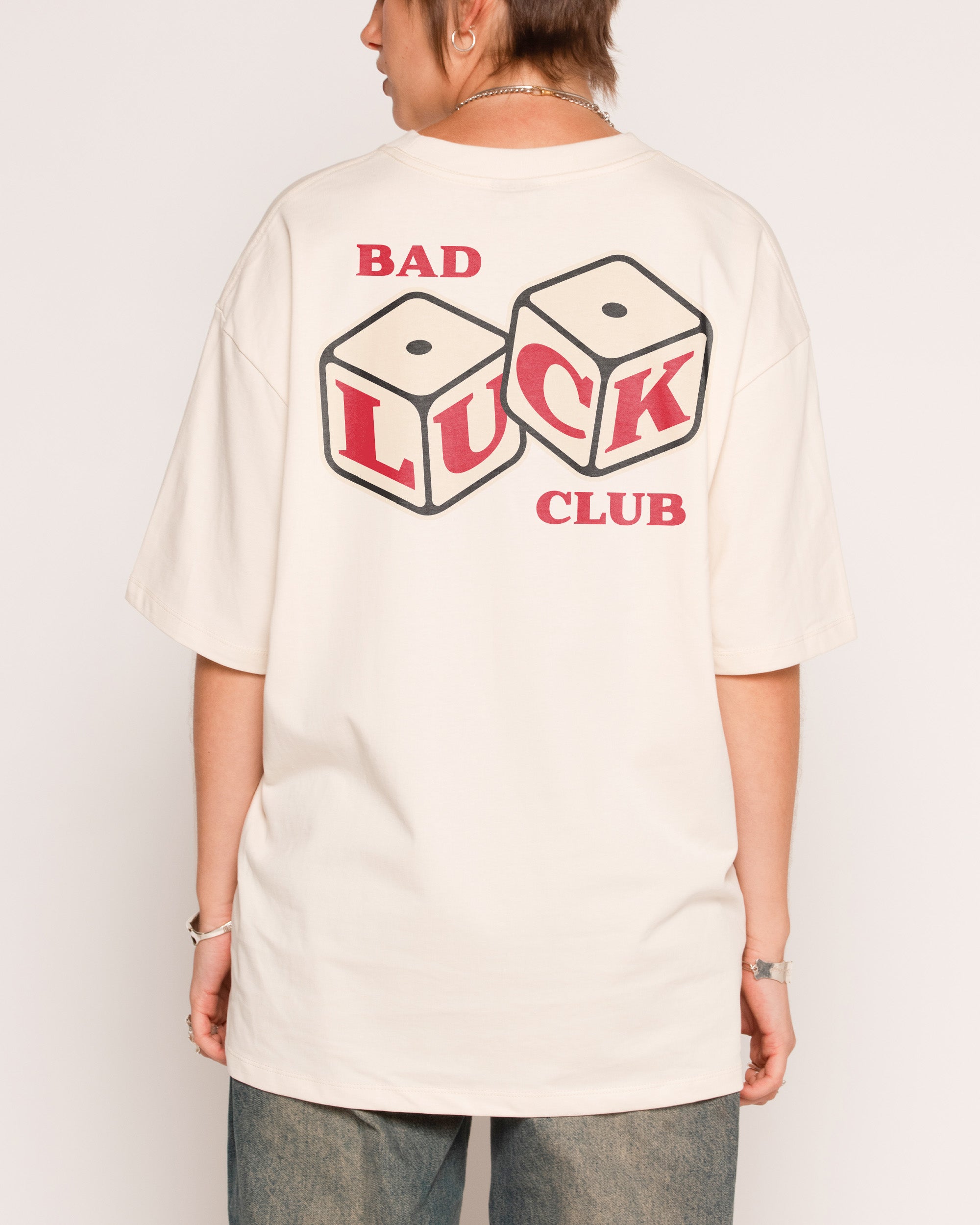 Bad Luck Club Natural Oversized Tee