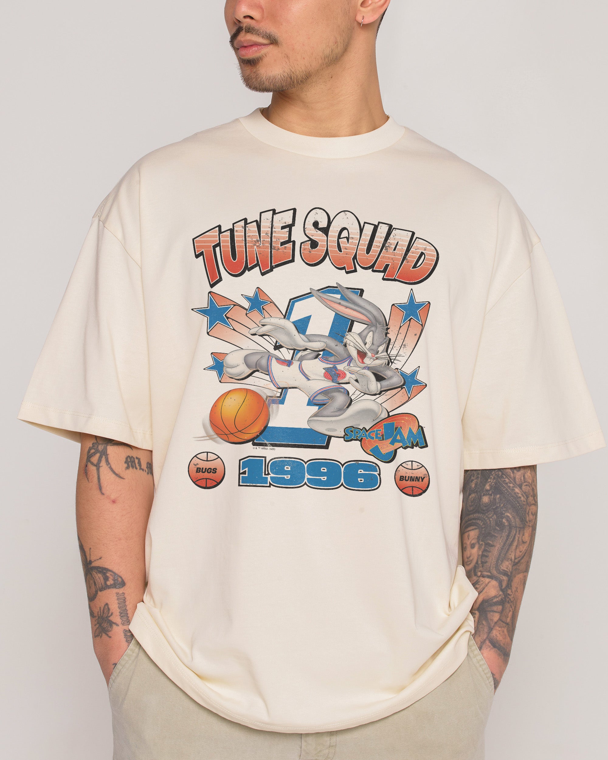 Number 1 Natural Oversized Tee