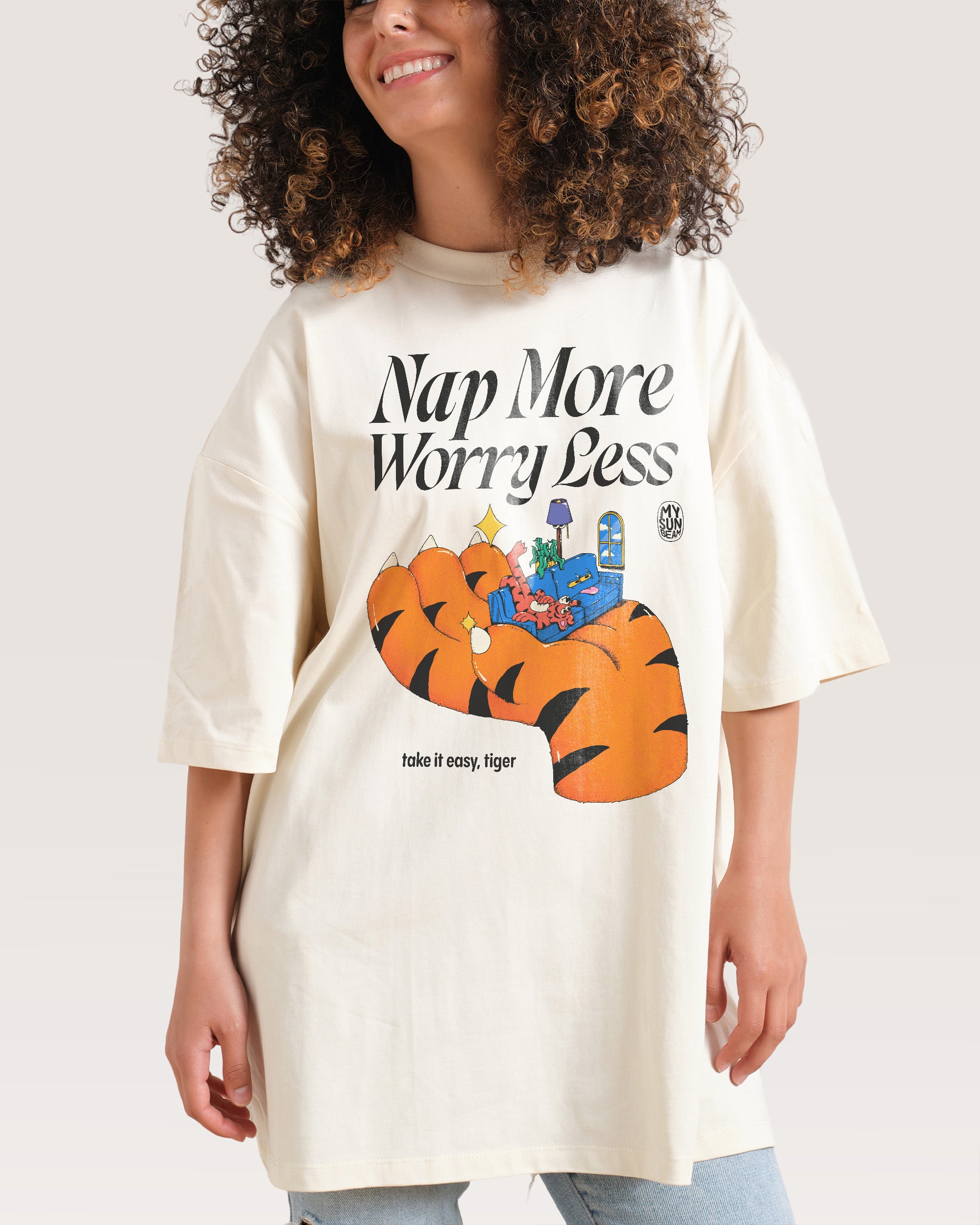 Nap More Natural Oversized Tee
