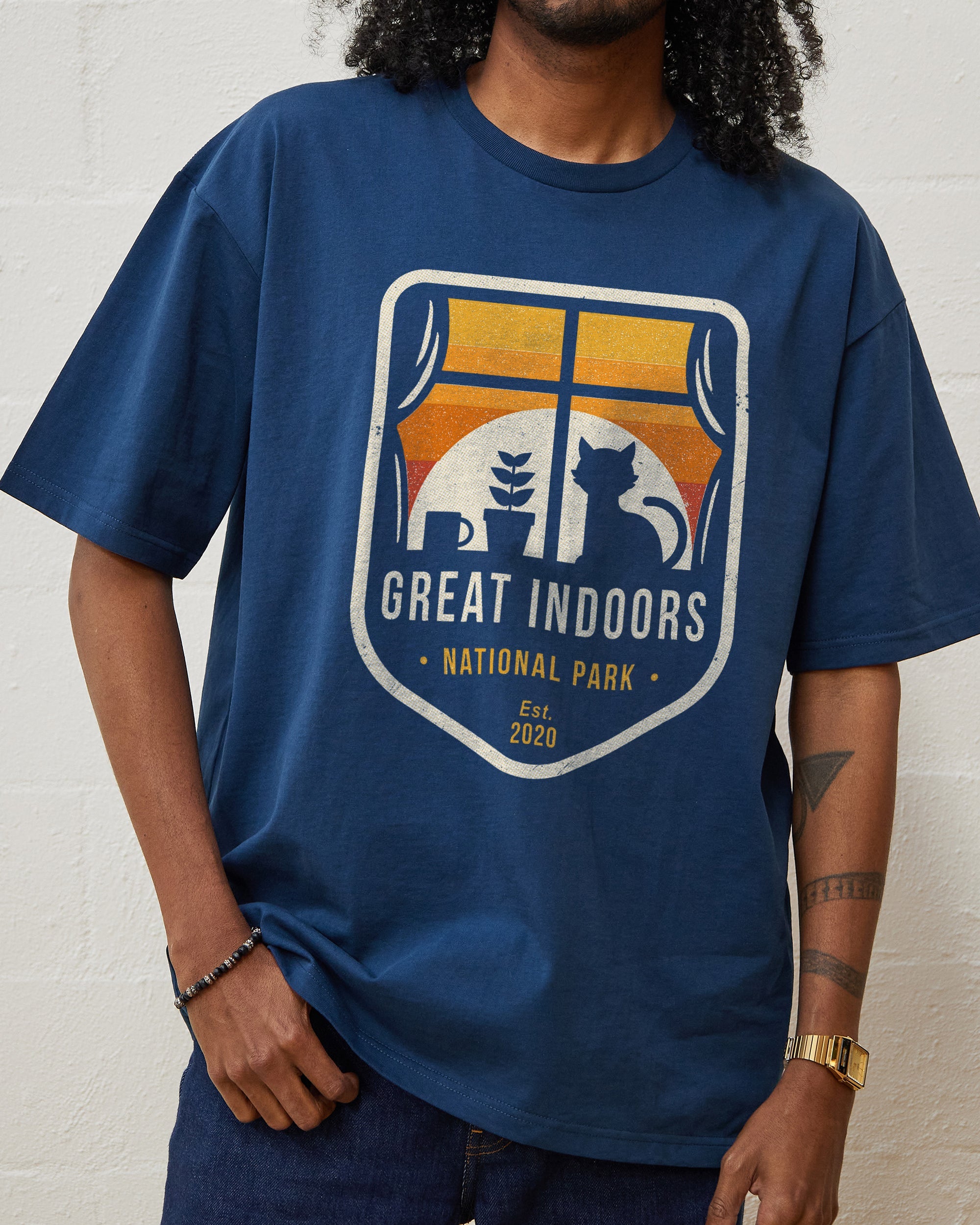 Great Indoors National Park T-Shirt Australia Online #colour_navy