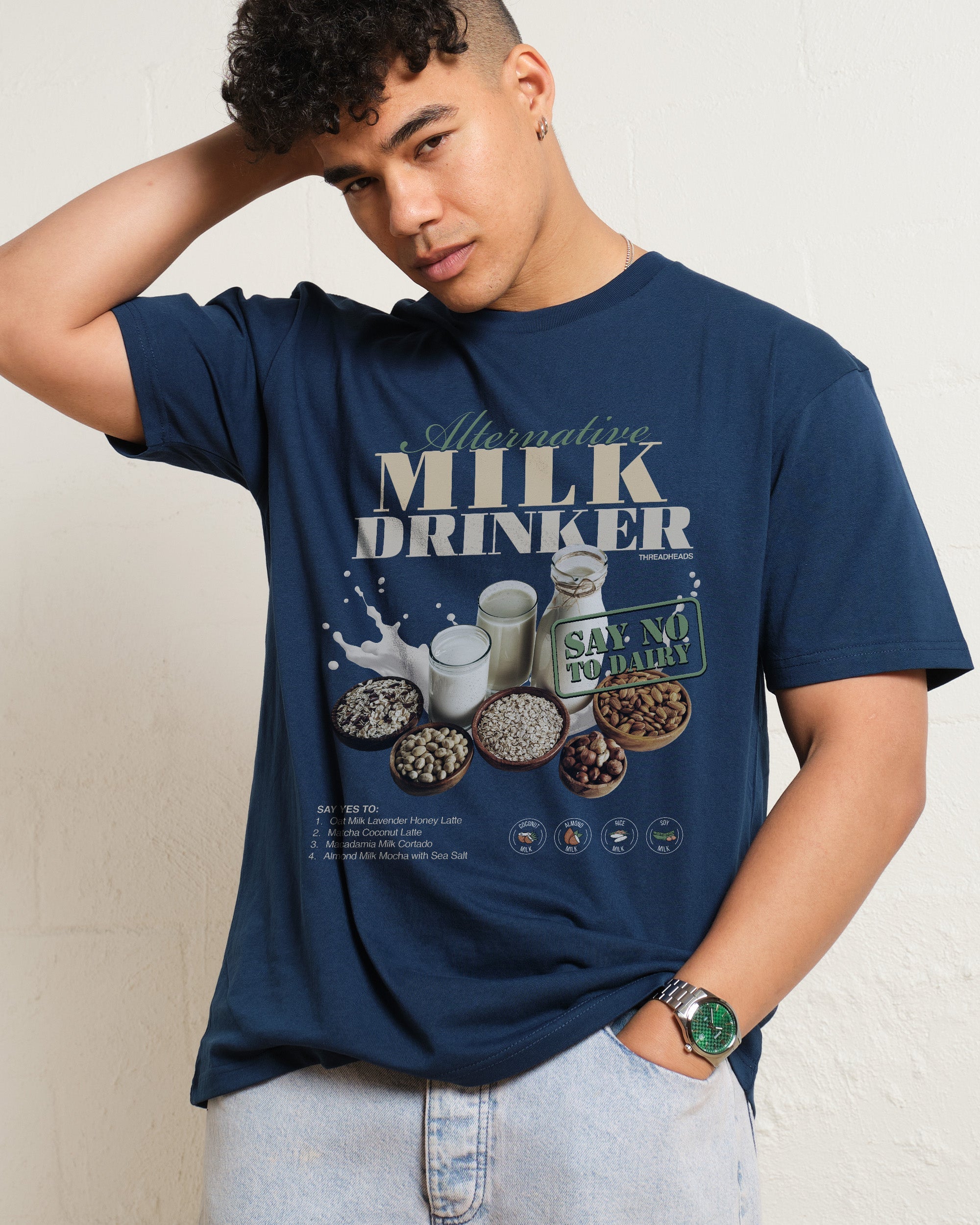 Alternative Milk Drinker T-Shirt #gender_men's