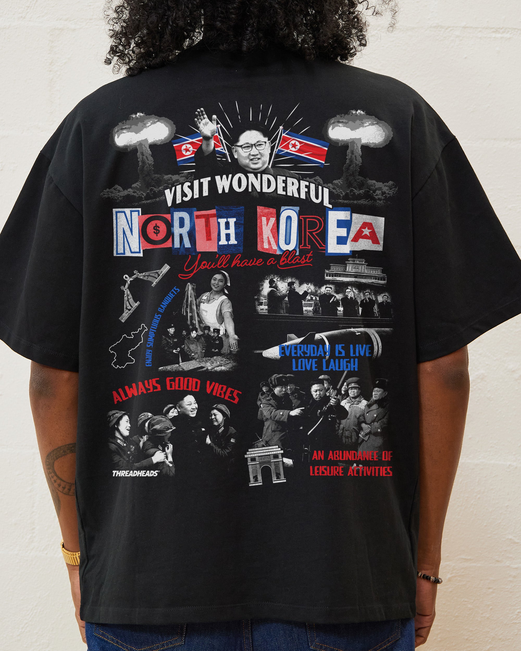 Visit Wonderful North Korea Oversized Tee