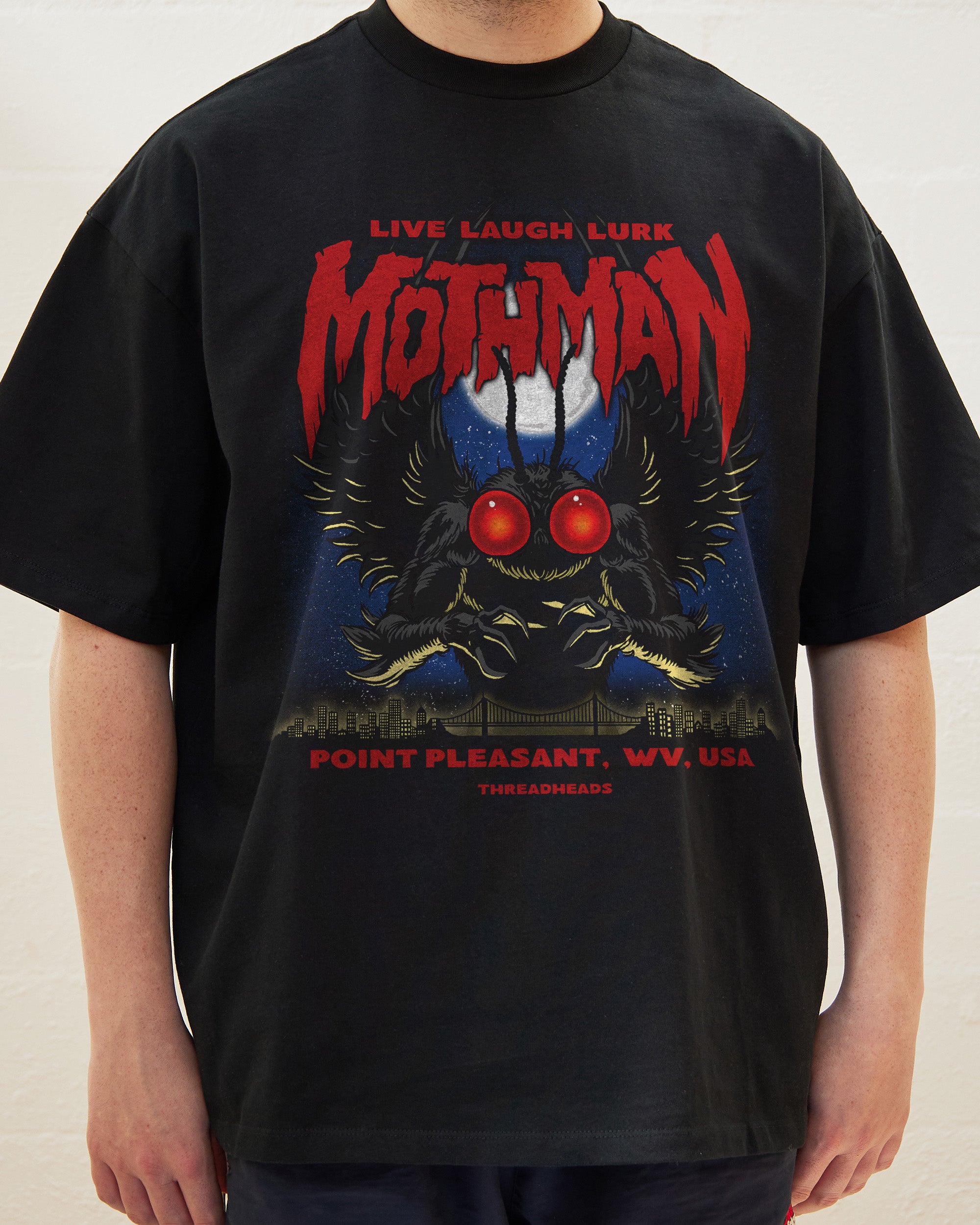Mothman - Live Laugh Lurk Oversized Tee Australia Online