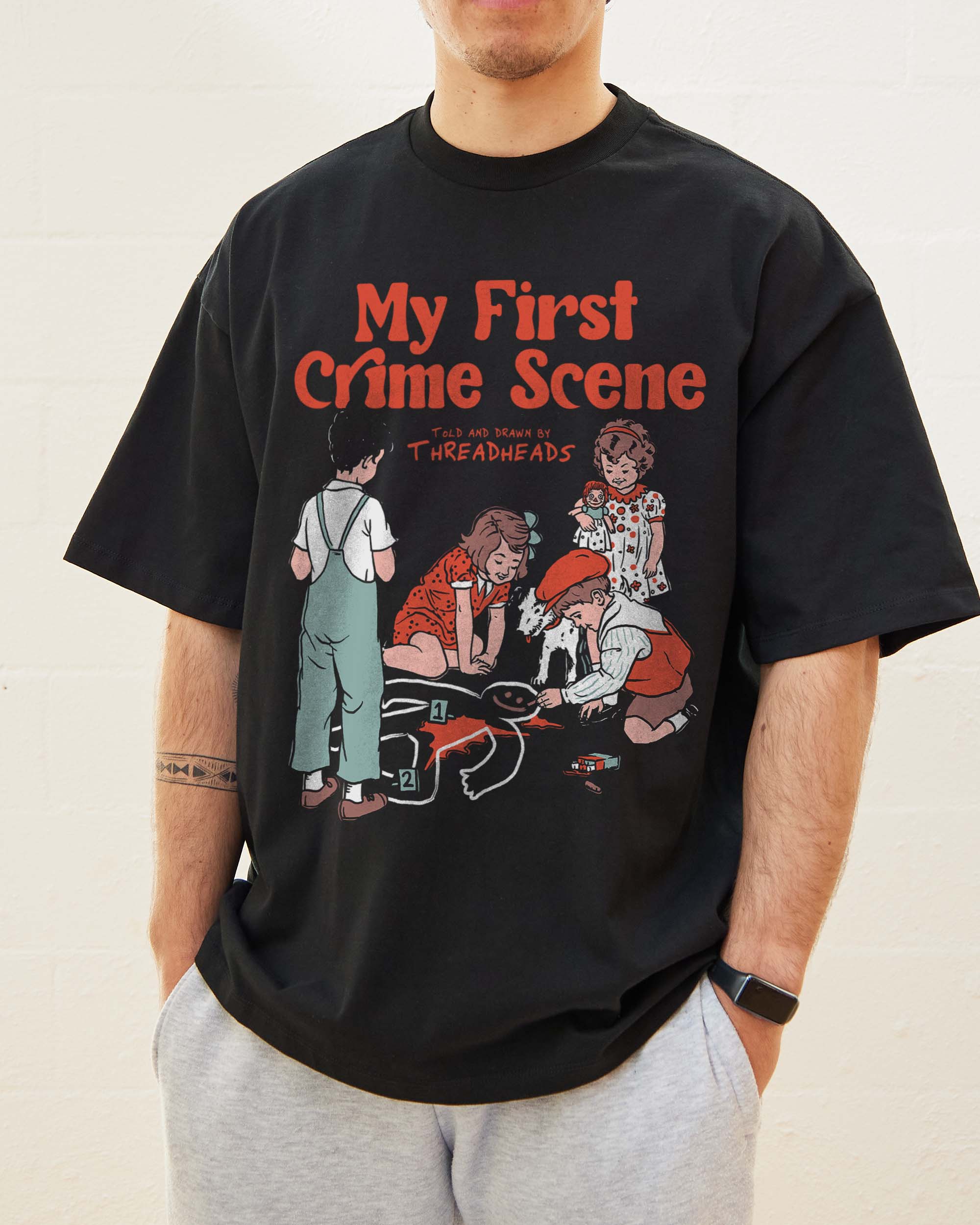 My First Crime Scene Oversized Tee Australia Online