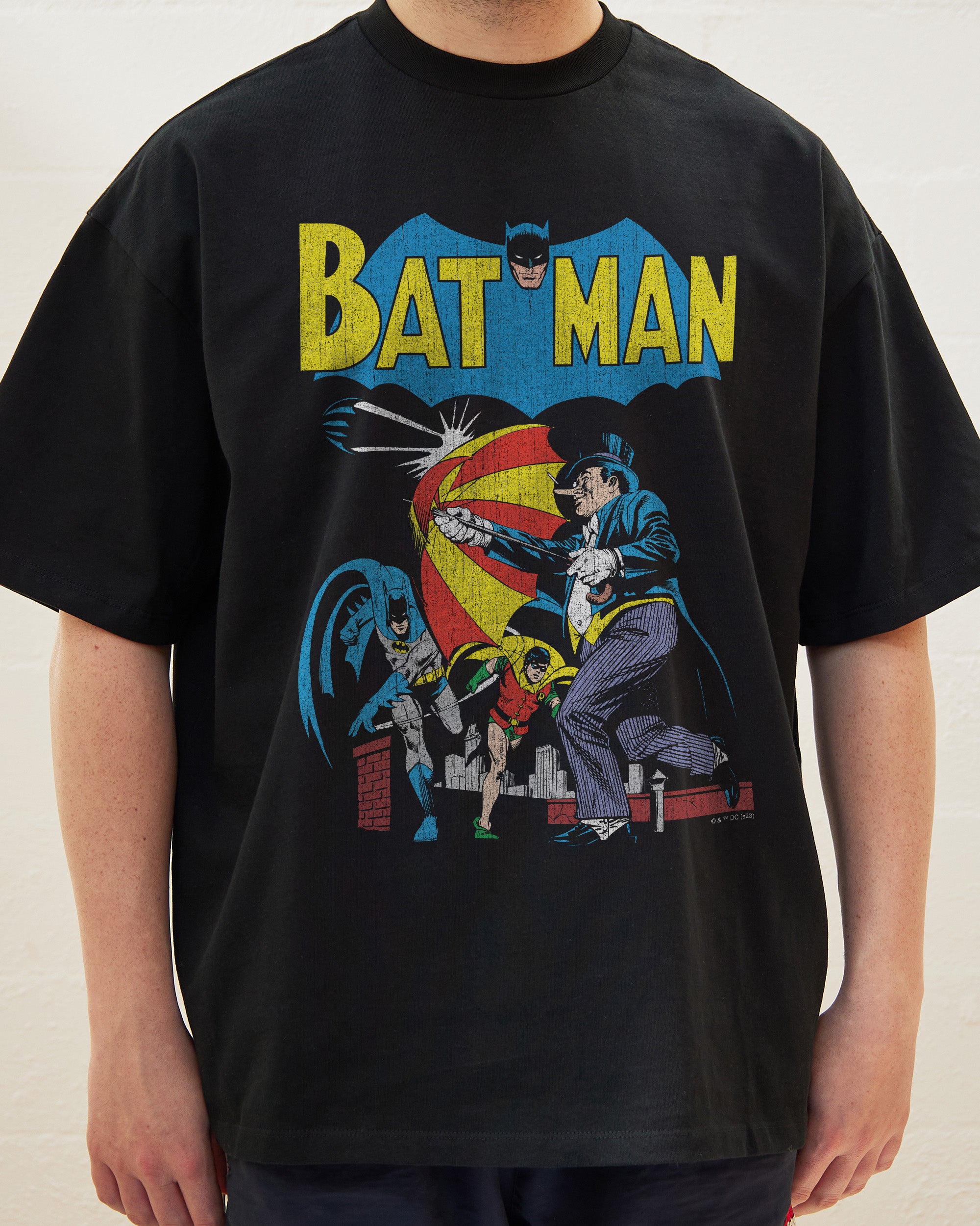 Batman & Robin vs The Penguin Oversized Tee