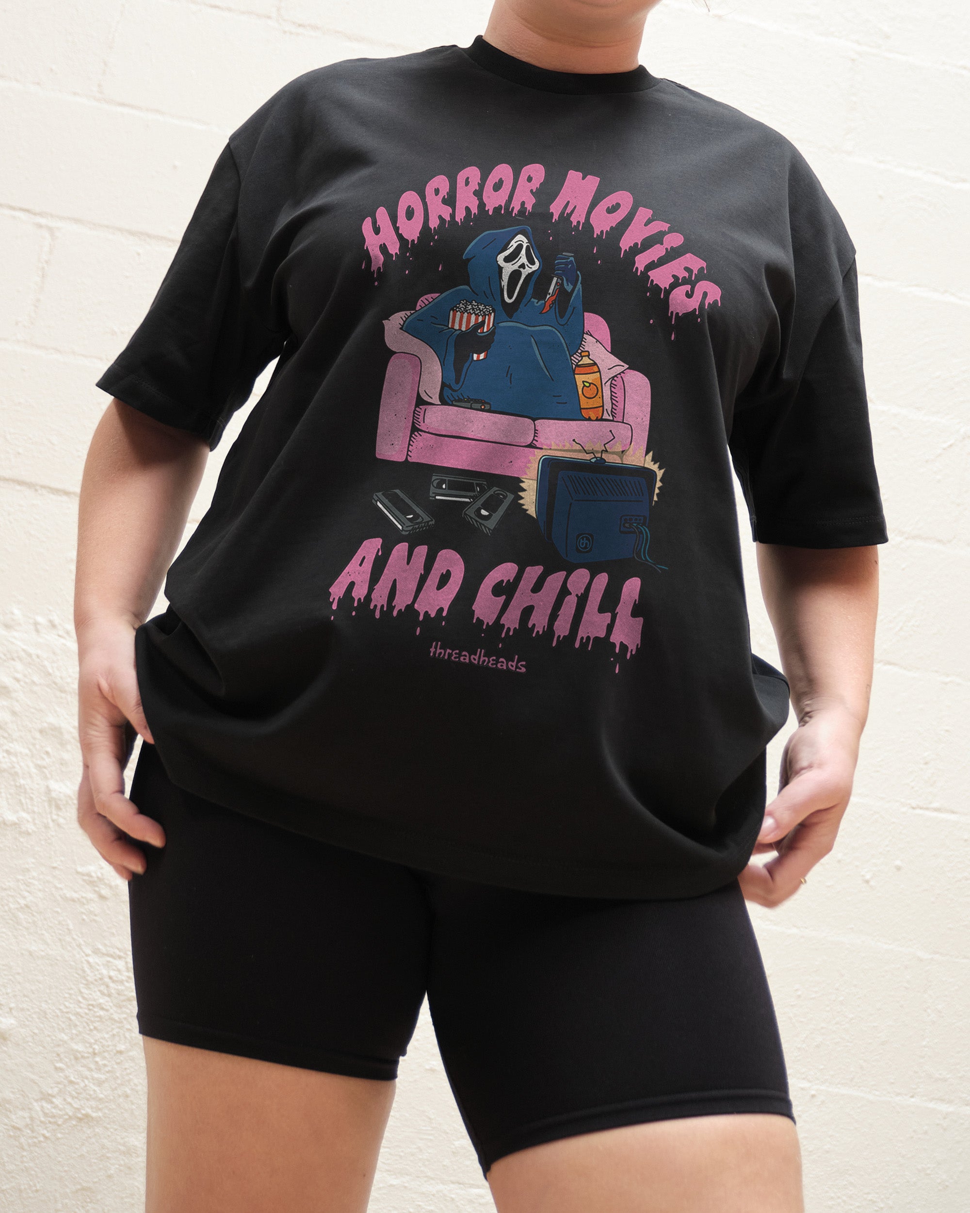 Horror Movies And Chill Oversized Tee Australia Online