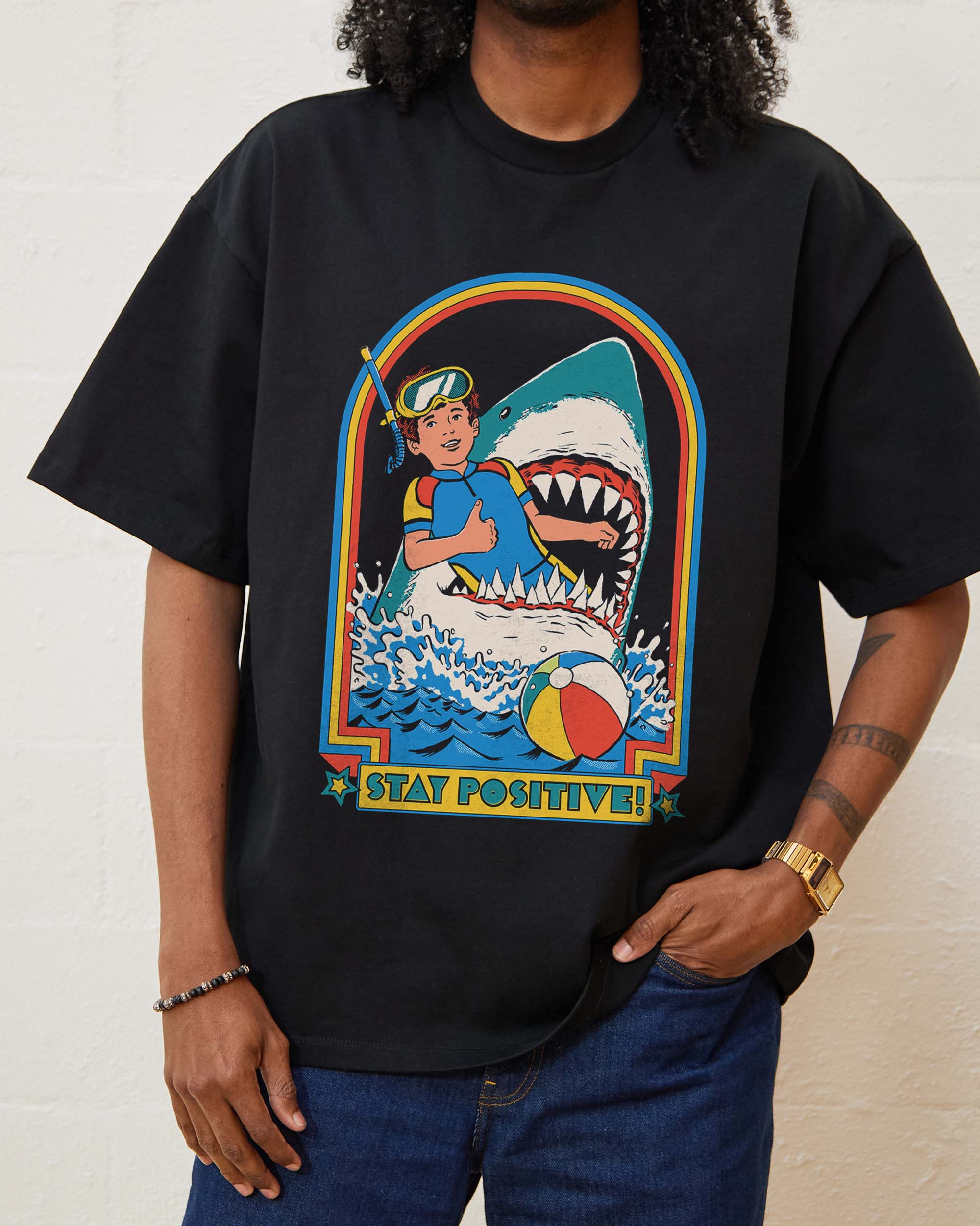 Stay Positive Oversized Tee Australia Online