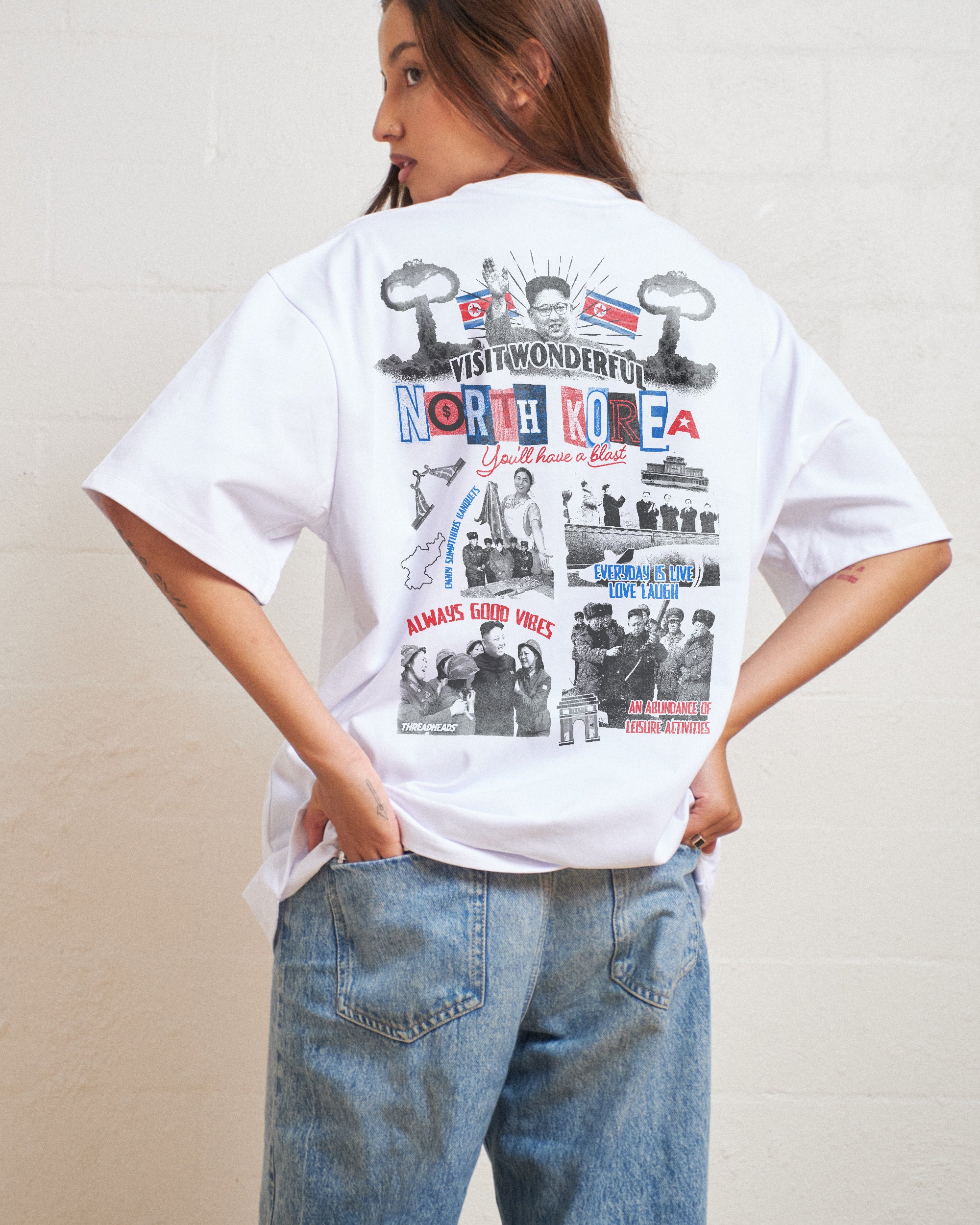 Visit Wonderful North Korea Oversized Tee