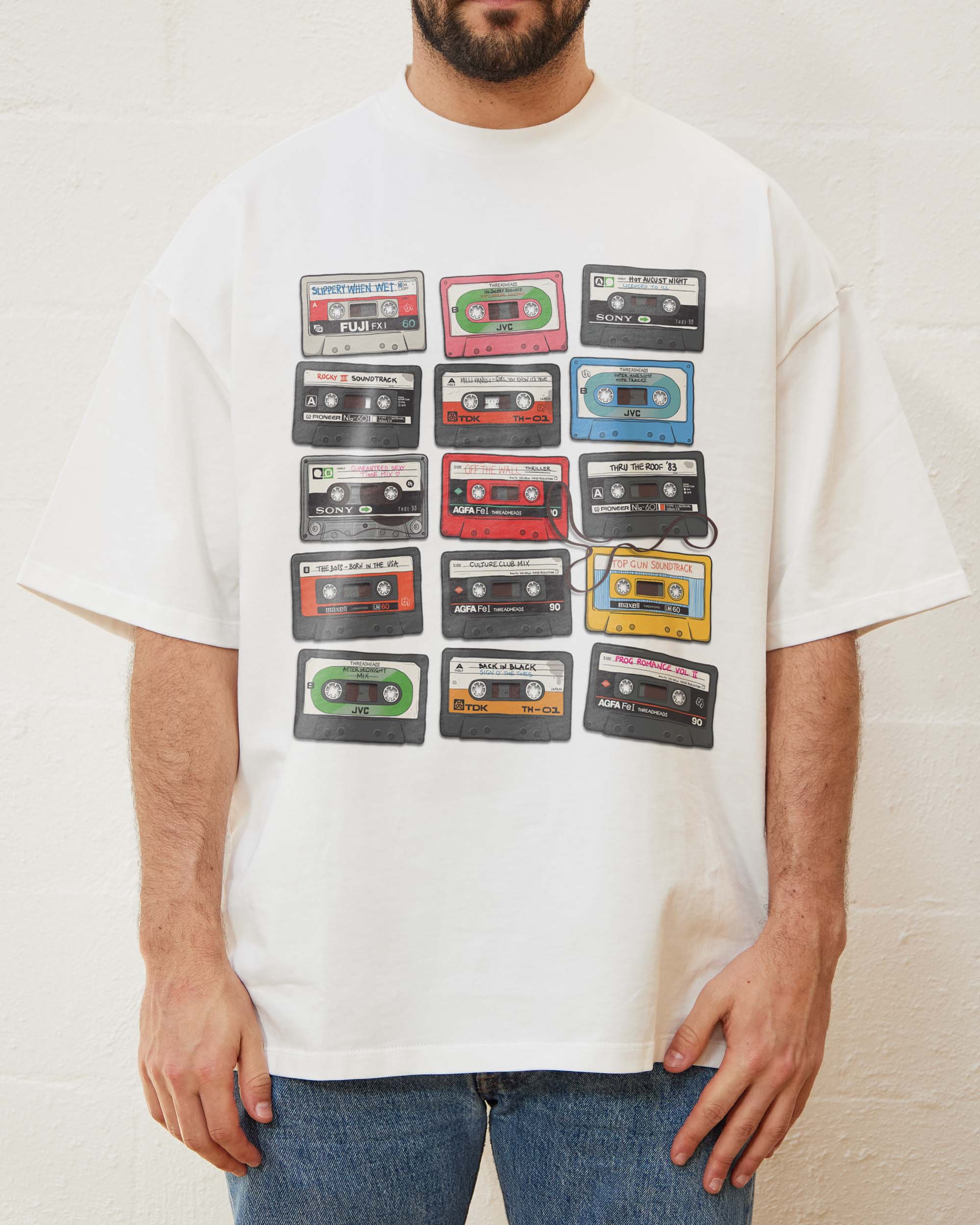 Cassette Tapes Oversized Tee Australia Online