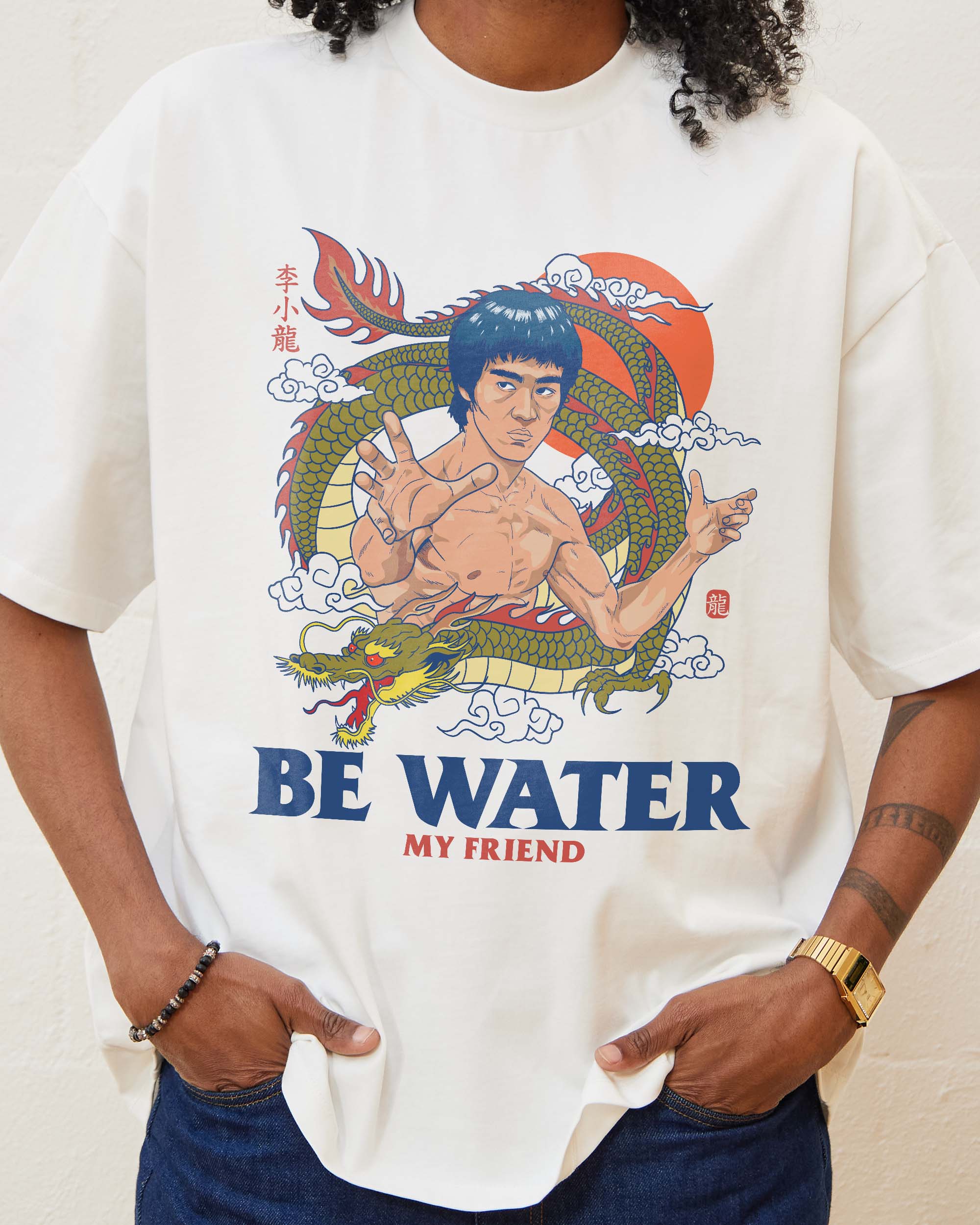Bruce Lee Be Water Oversized Tee Australia Online