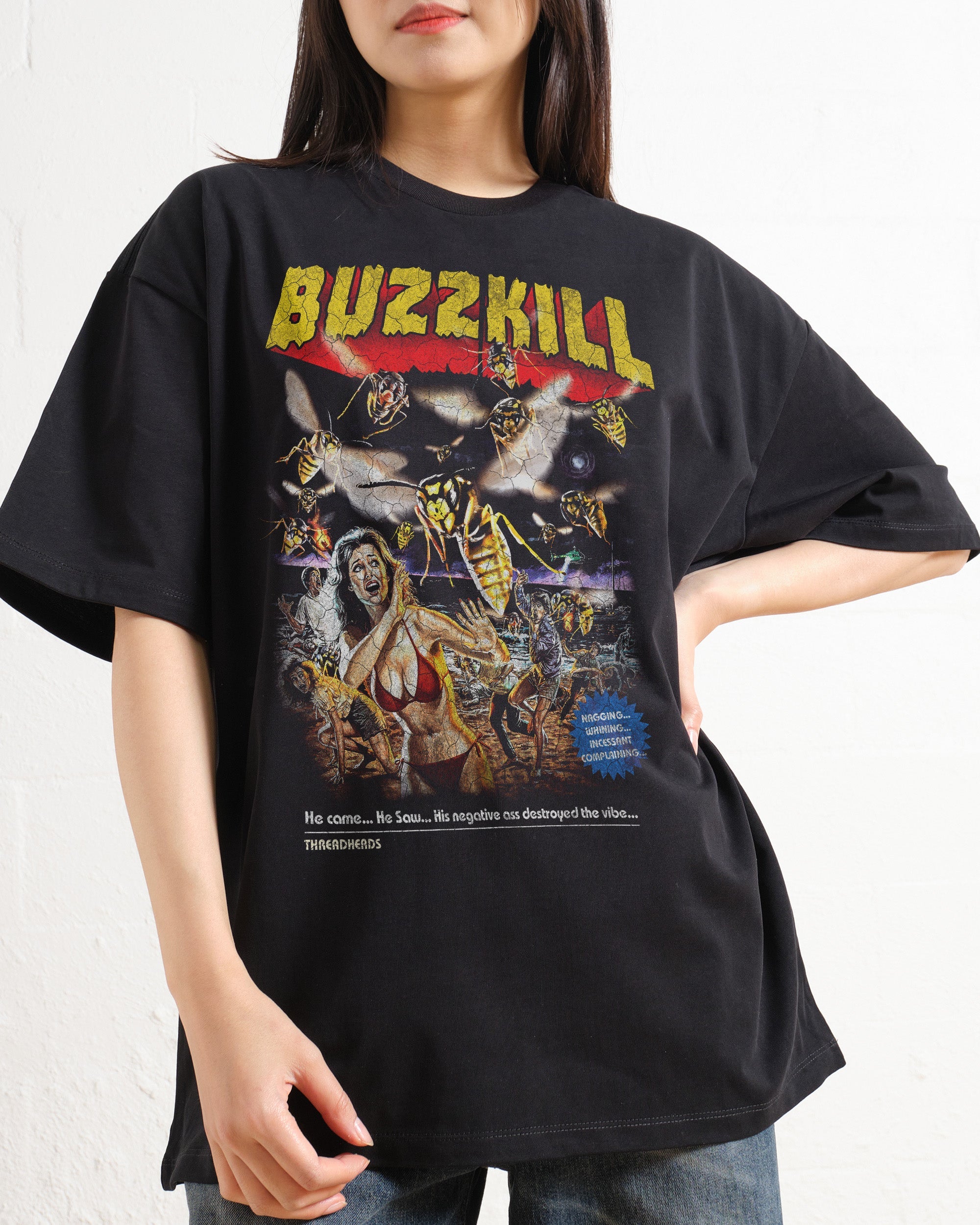 BUZZKILL Oversized Tee Australia Online Black