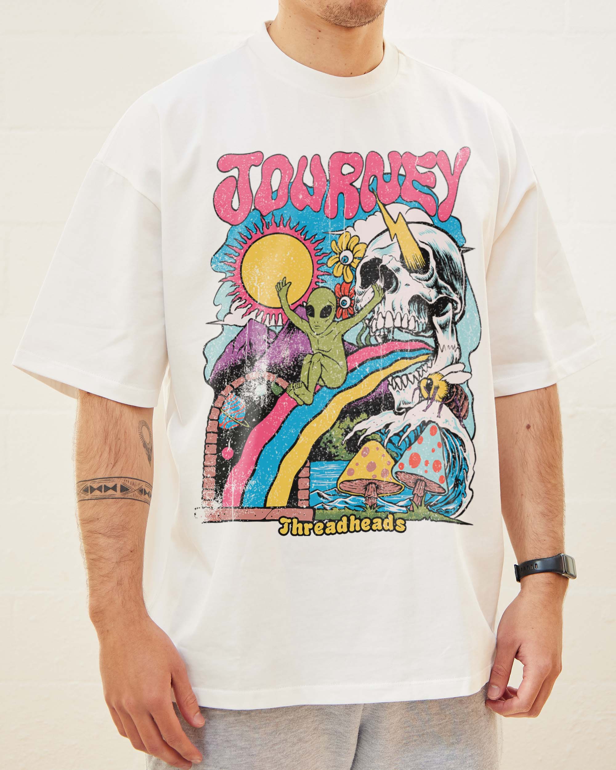 Journey Oversized Tee Australia Online White