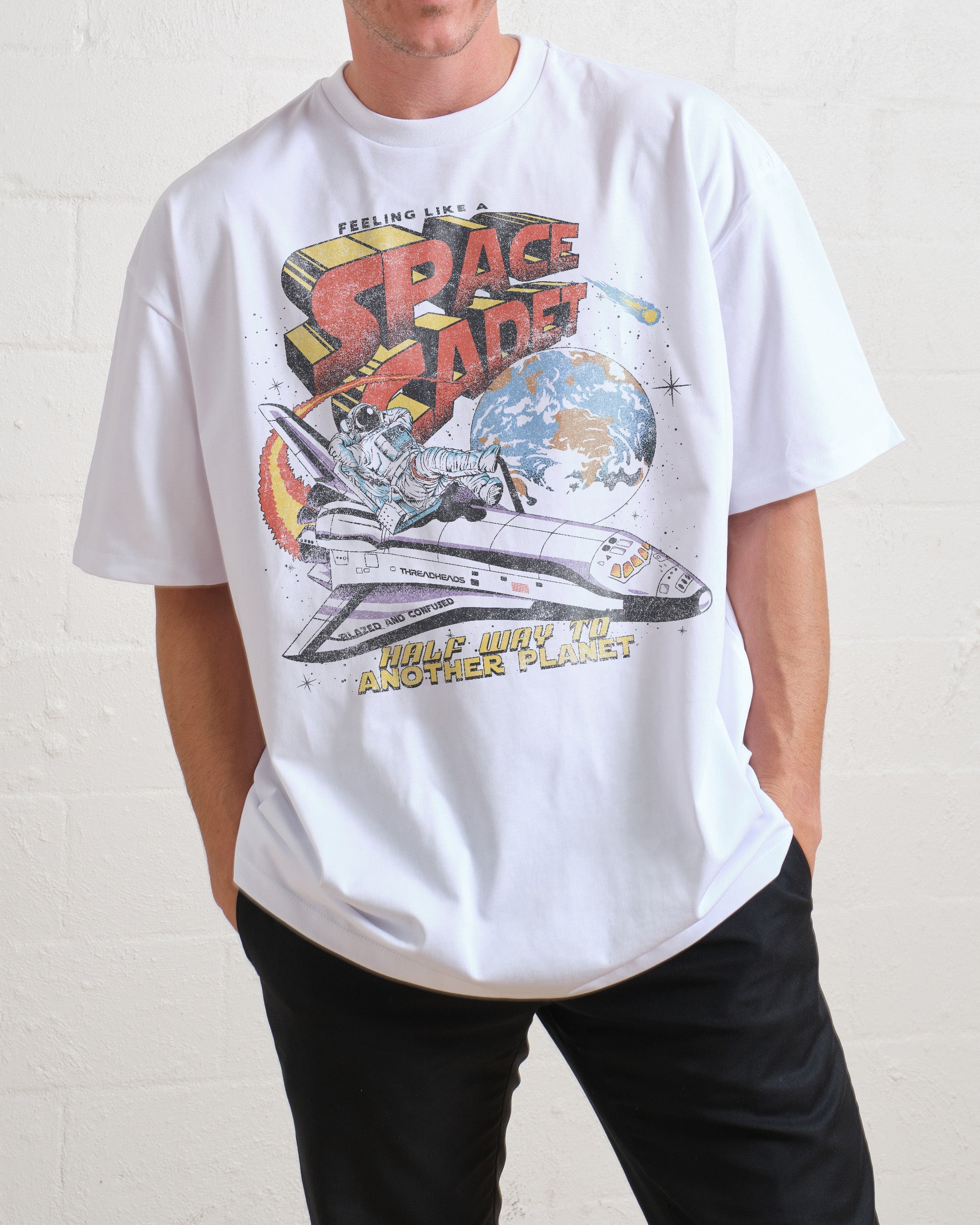 Space Cadet Oversized Tee Australia Online White