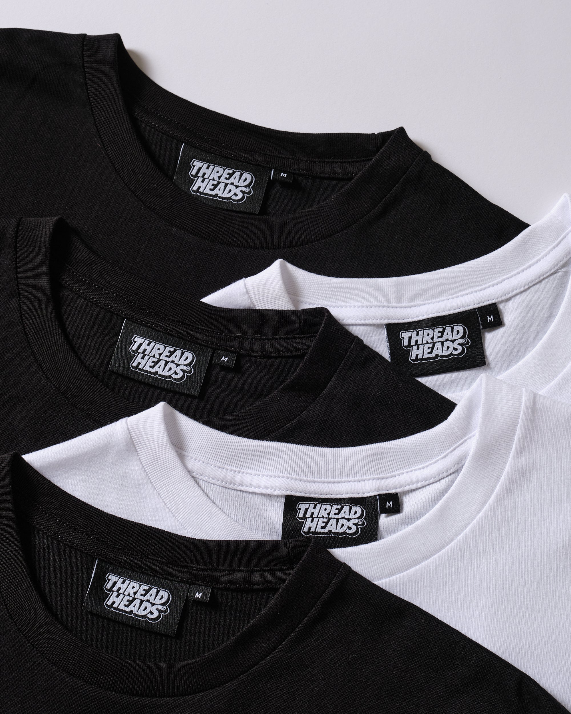 Classic Tee 5-Pack: Black & White