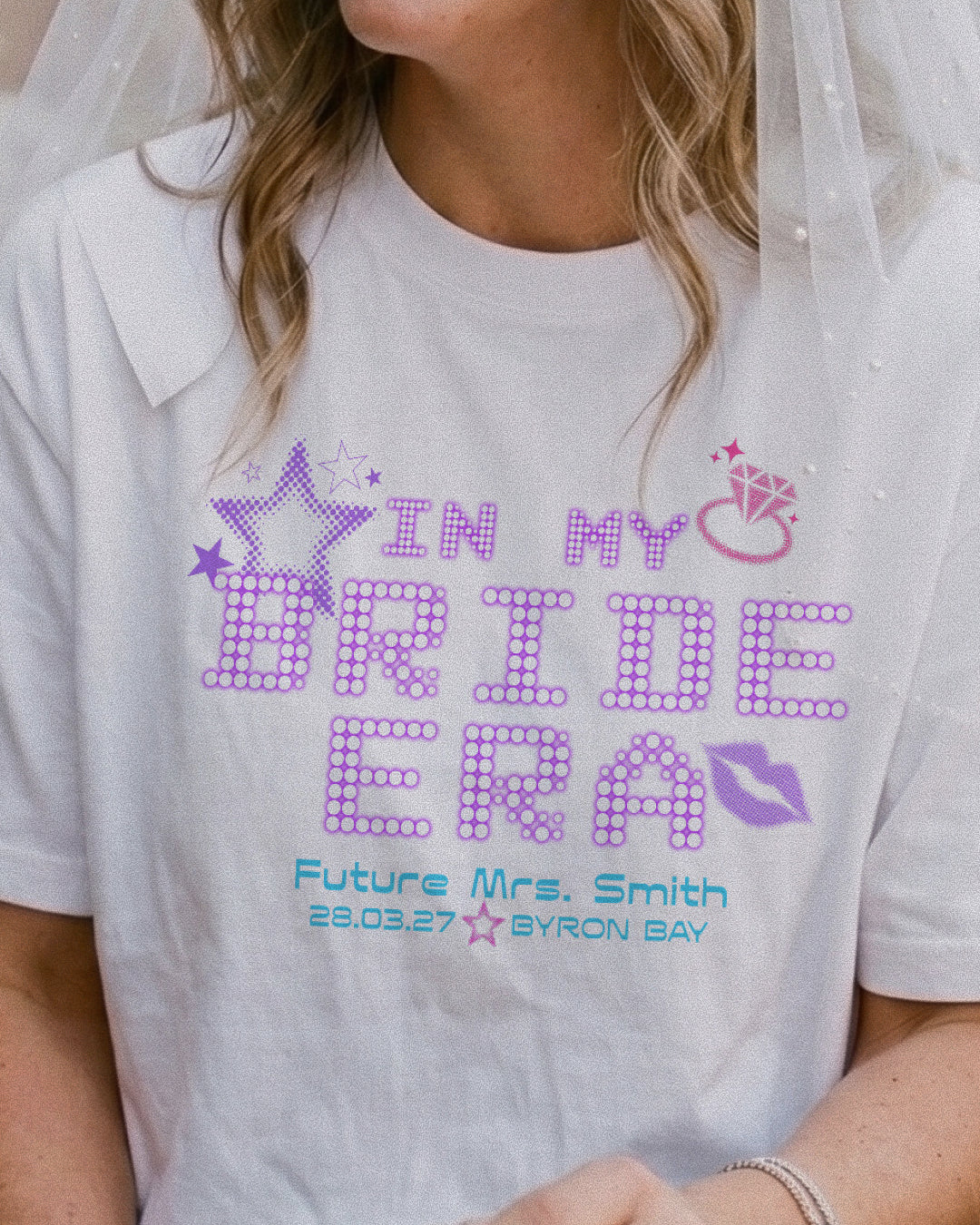 Bride Era Y2K Hens Custom Tee