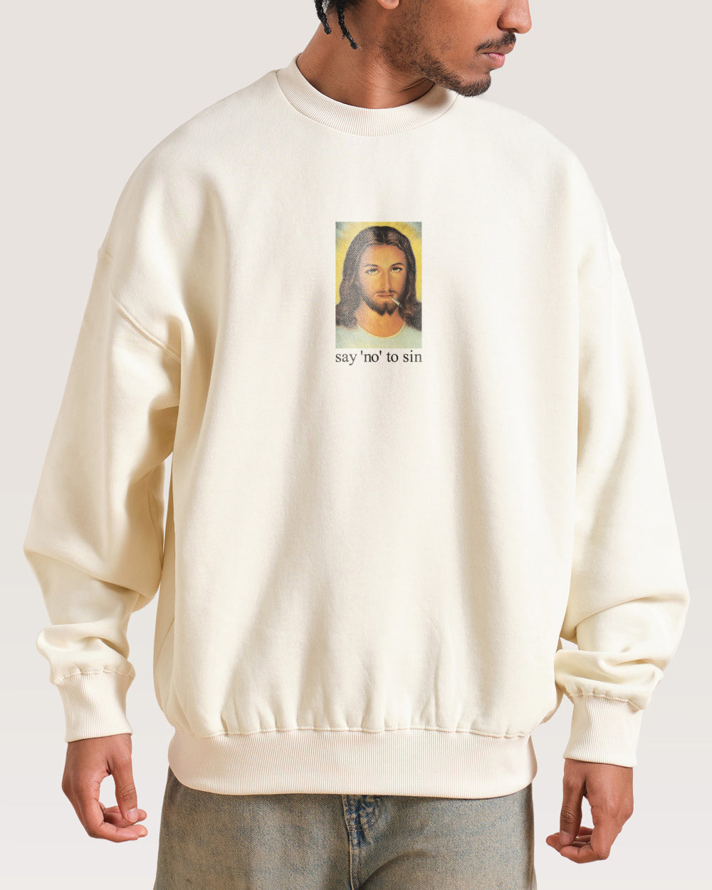 Say No to Sin Sweatshirt Threadheads Australia Online