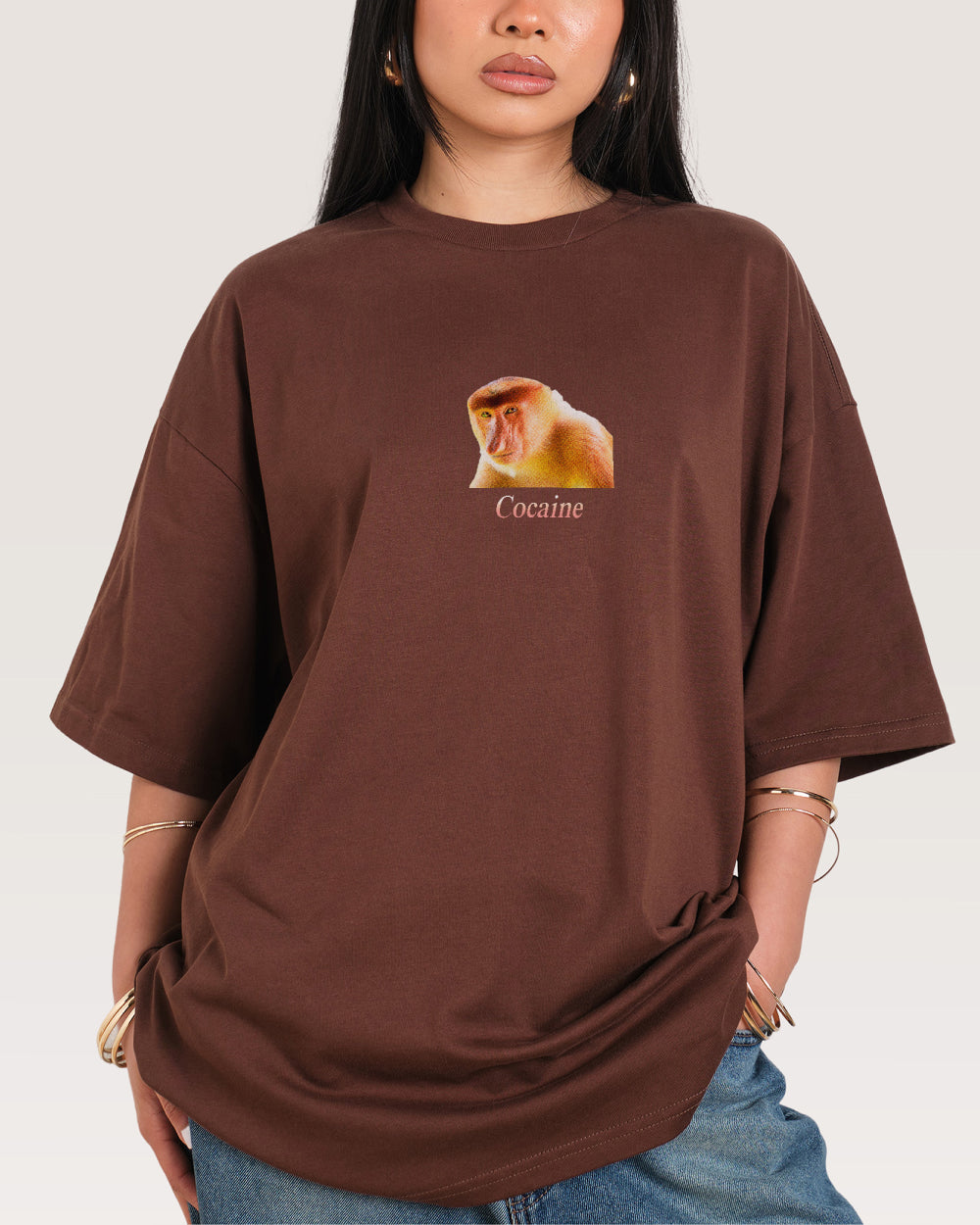 Cocaine Monkey Oversized Tee Threadheads Australia Online
