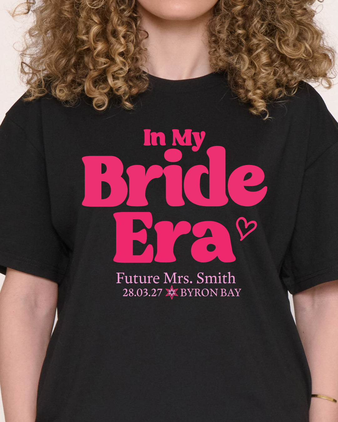 In My Bride Era Hens Custom Tee