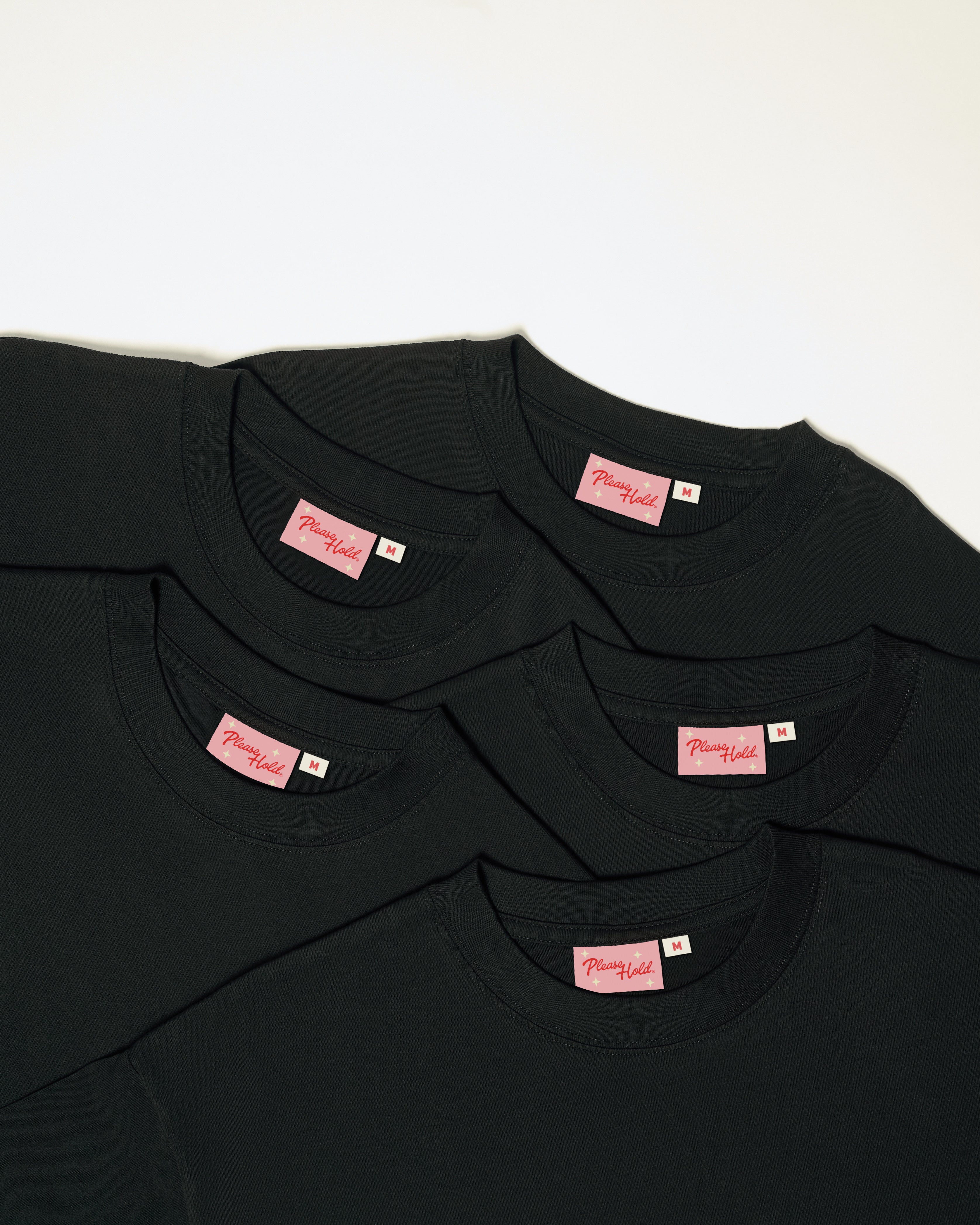 Boxy Crop Tee 5-Pack: Black Blank Boxy Crop Tee – view 5