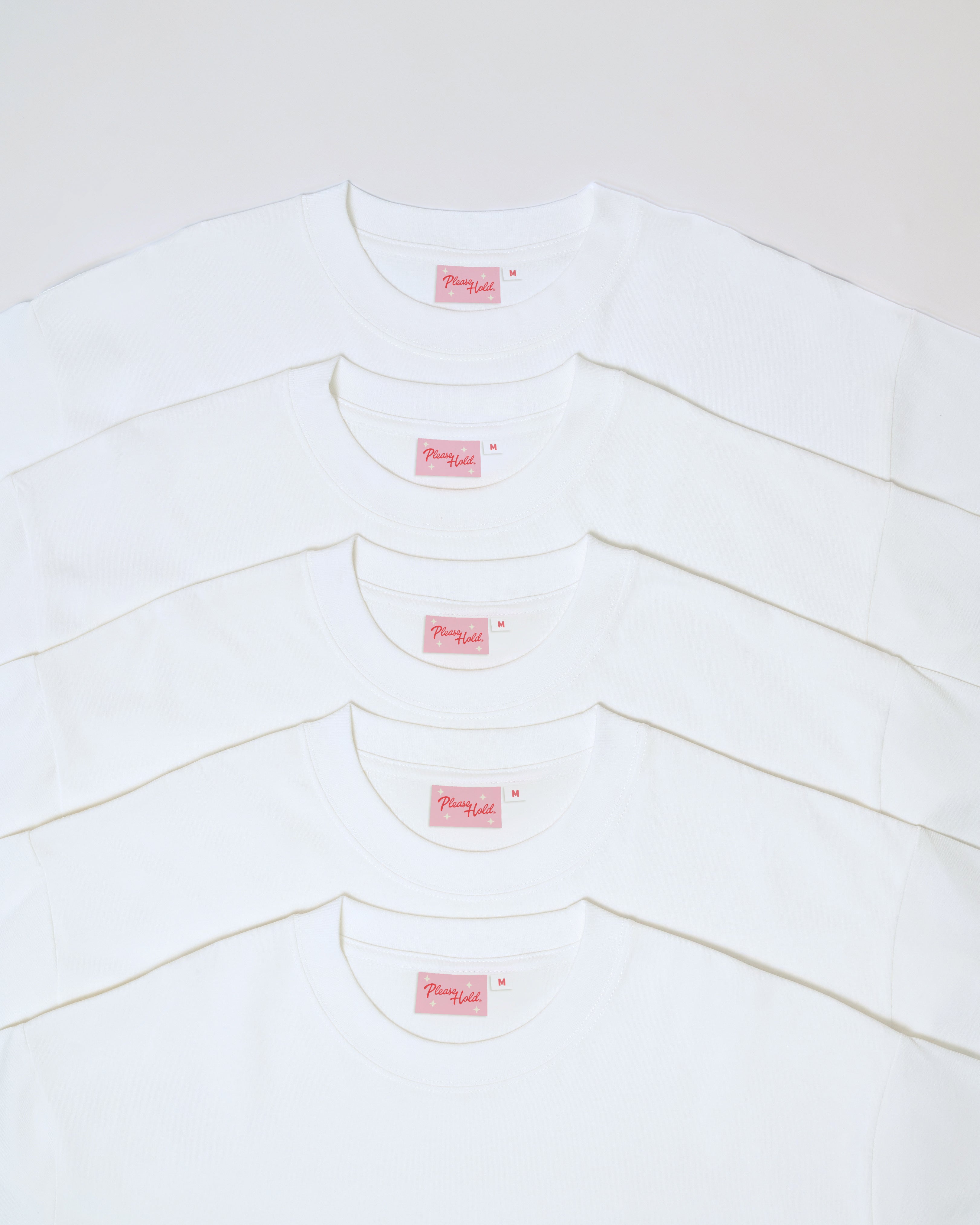 Boxy Crop Tee 5-Pack: White Blank Boxy Crop Tee – view 4