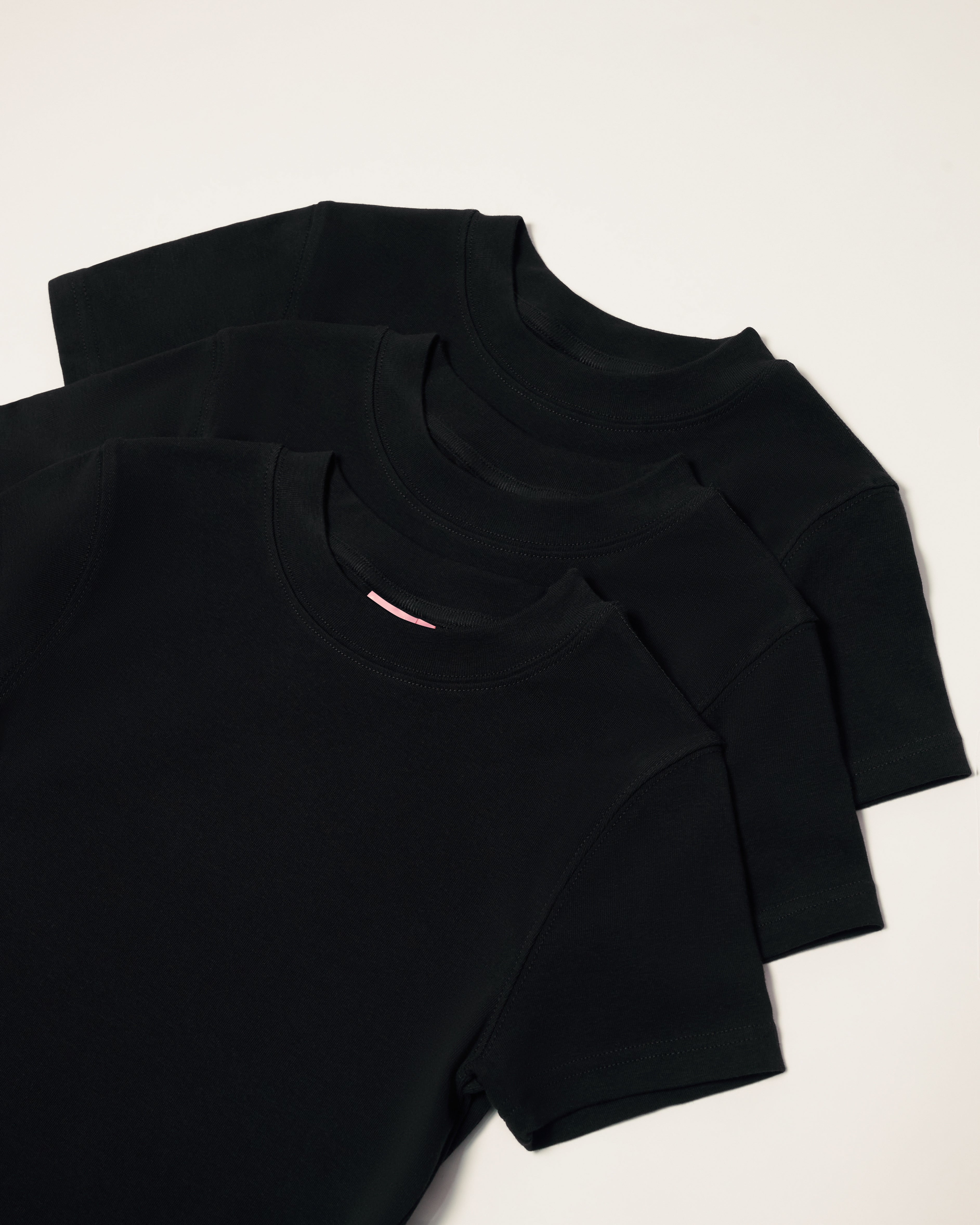 Baby Tee 3-Pack: Black Blank Baby Tee – view 4