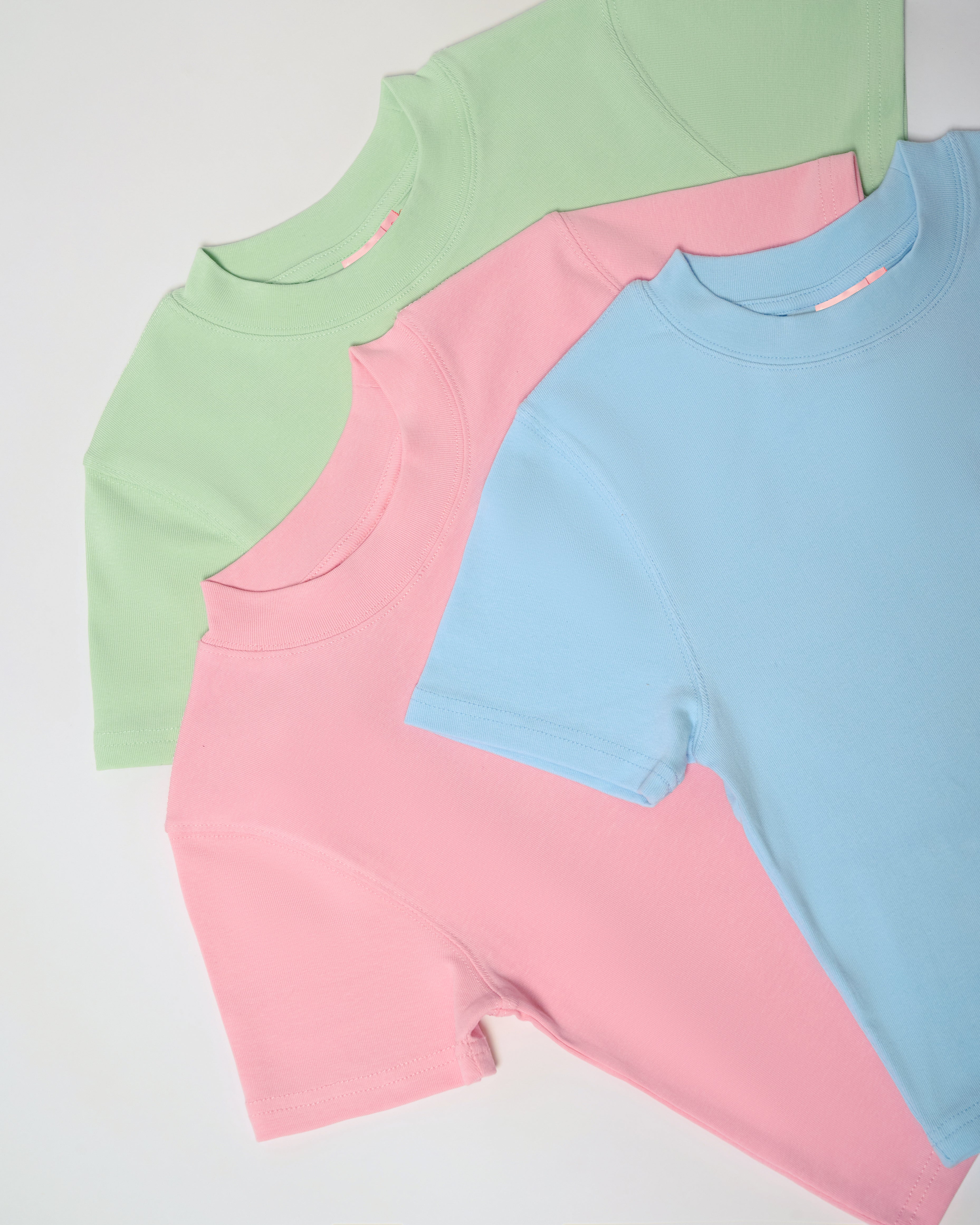 Baby Tee 3-Pack: Pale Blue, Pink, Pistachio Blank Baby Tee – view 6
