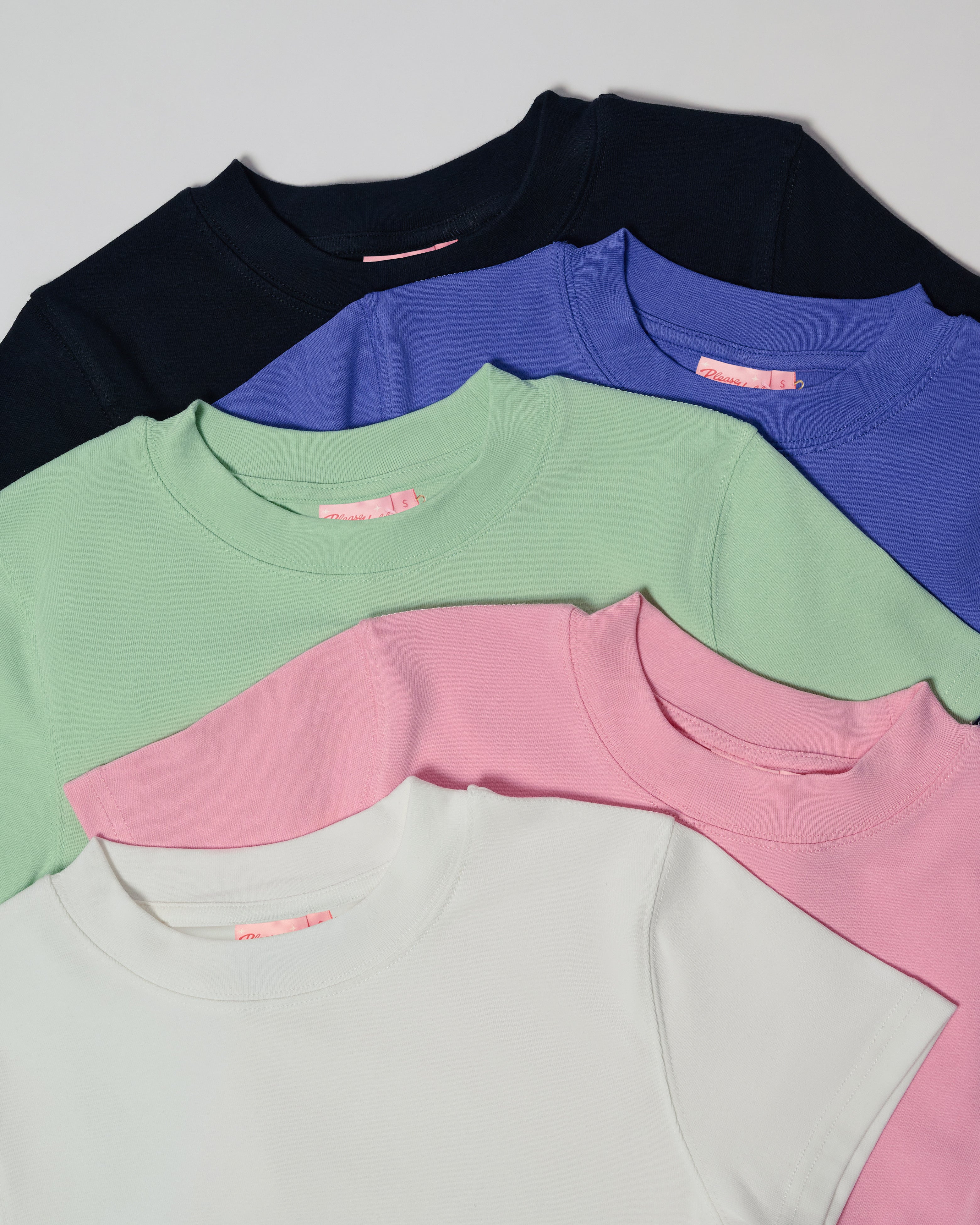 Baby Tee 5-Pack: Black, Dusk, Pistachio, Pink, Natural Blank Baby Tee – view 9
