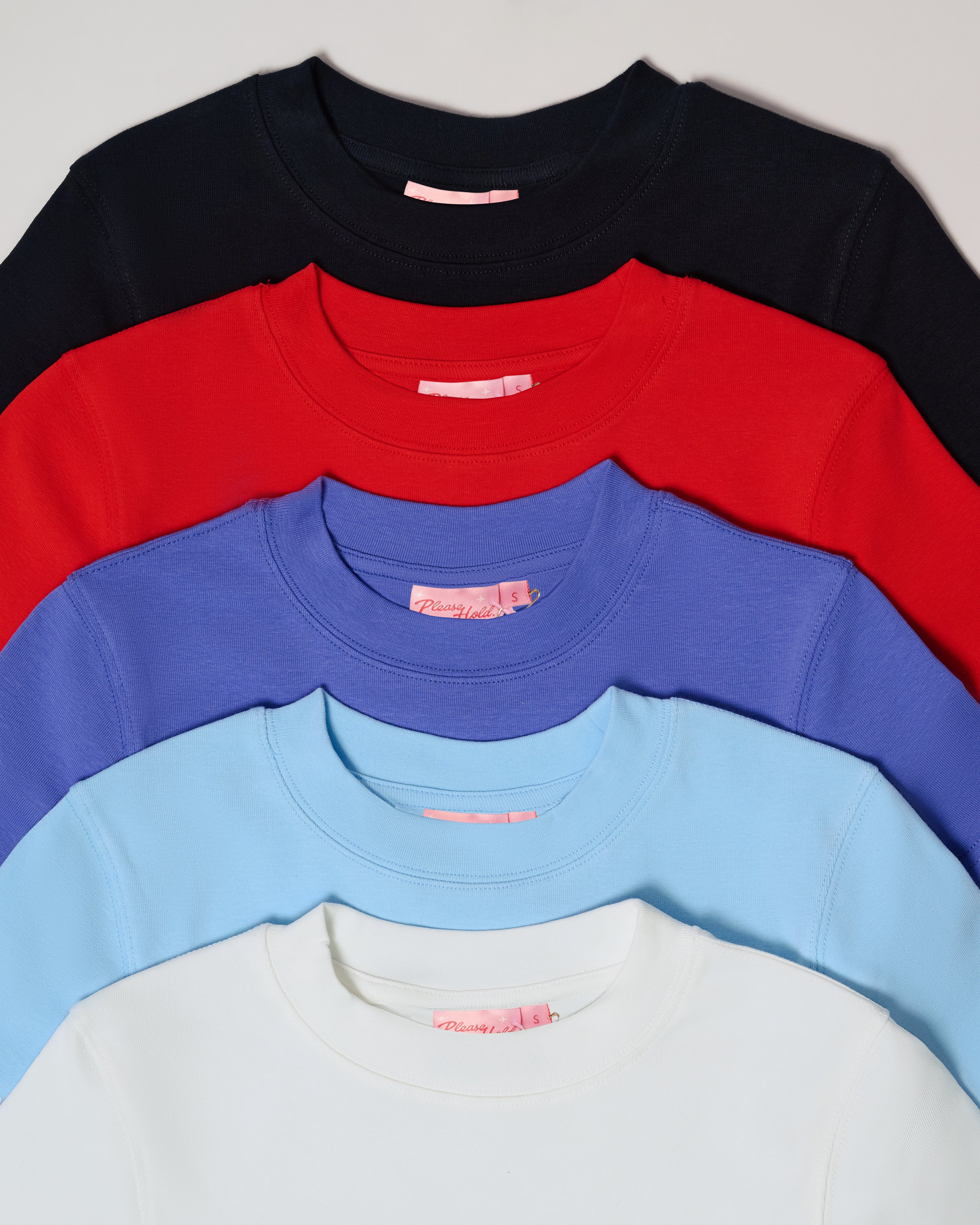 Baby Tee 5-Pack: Black, Red, Dusk, Pale Blue, Natural Blank Baby Tee – view 9