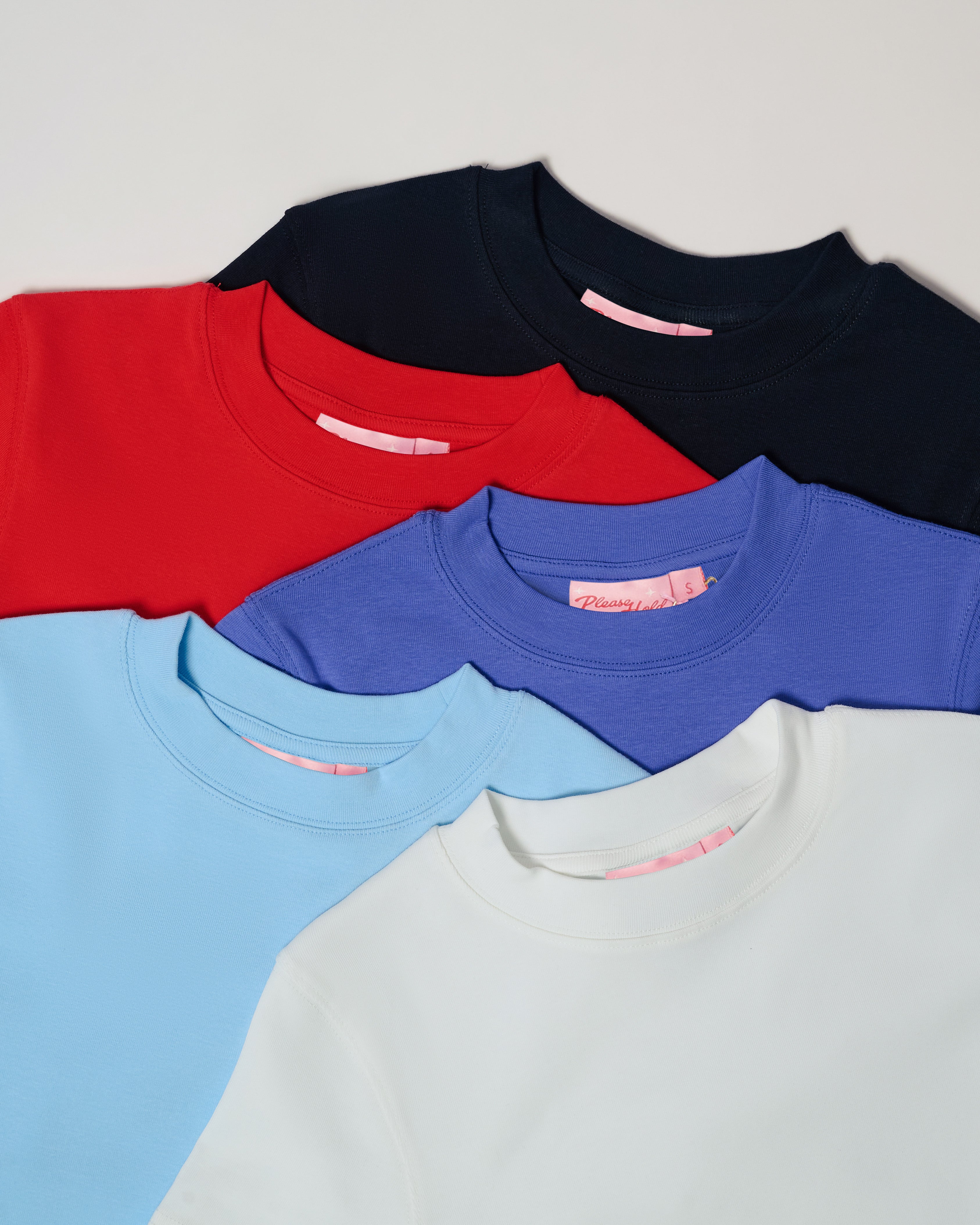 Baby Tee 5-Pack: Black, Red, Dusk, Pale Blue, Natural Blank Baby Tee – view 8