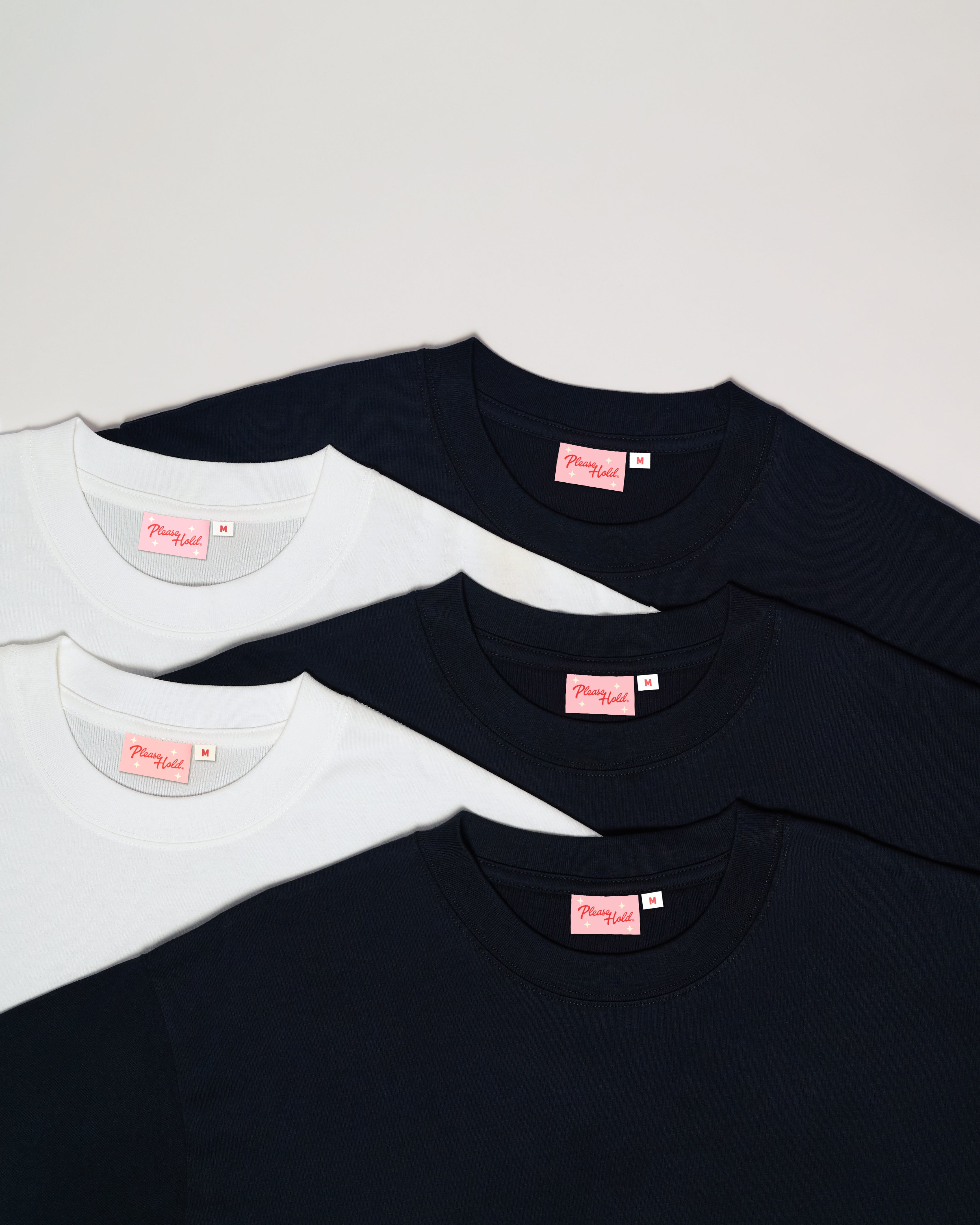 Boxy Crop Tee 5-Pack: Black, White Blank Boxy Crop Tee β view 6