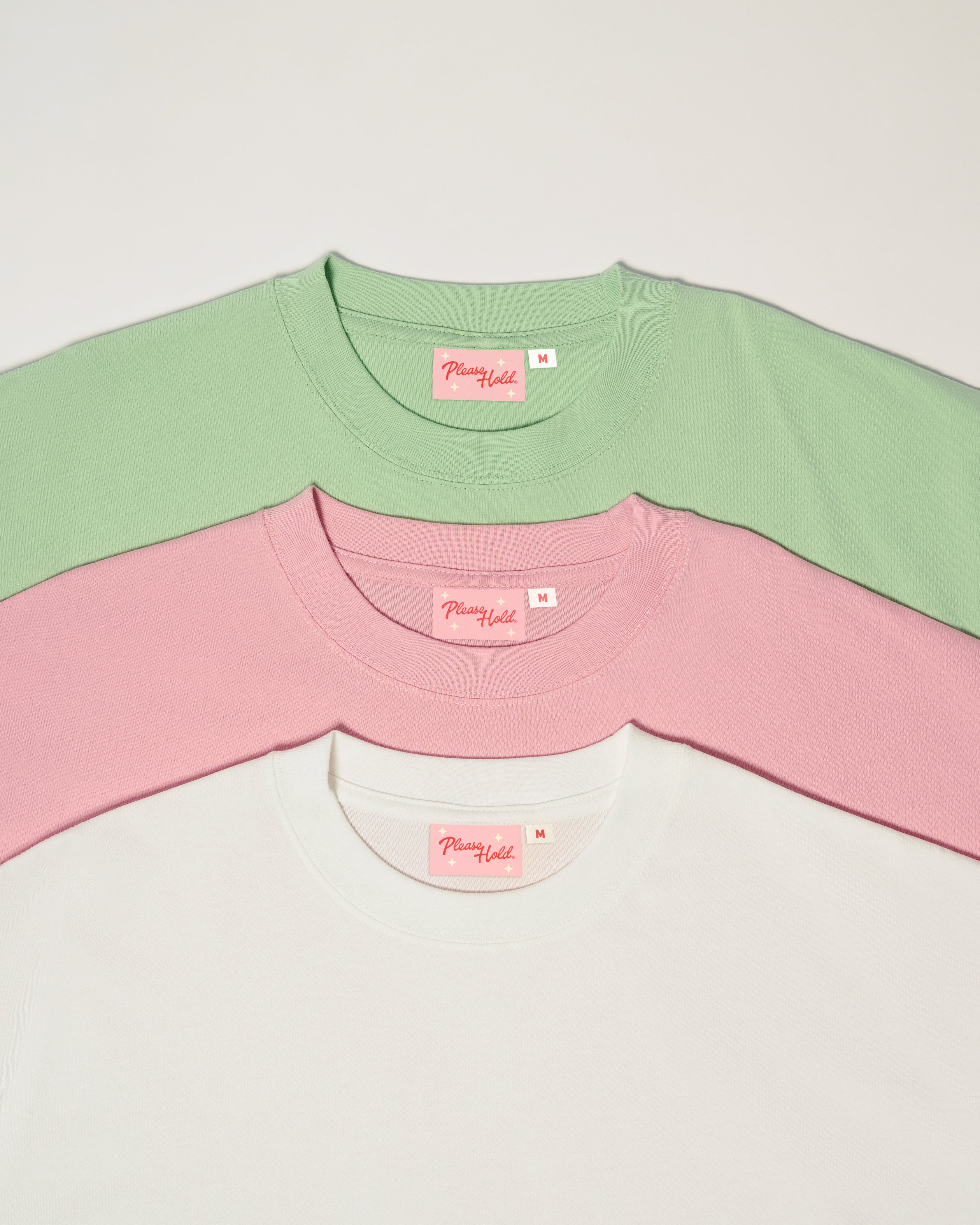 Boxy Crop Tee 3-Pack: White, Pink, Pistachio Blank Boxy Crop Tee – view 6