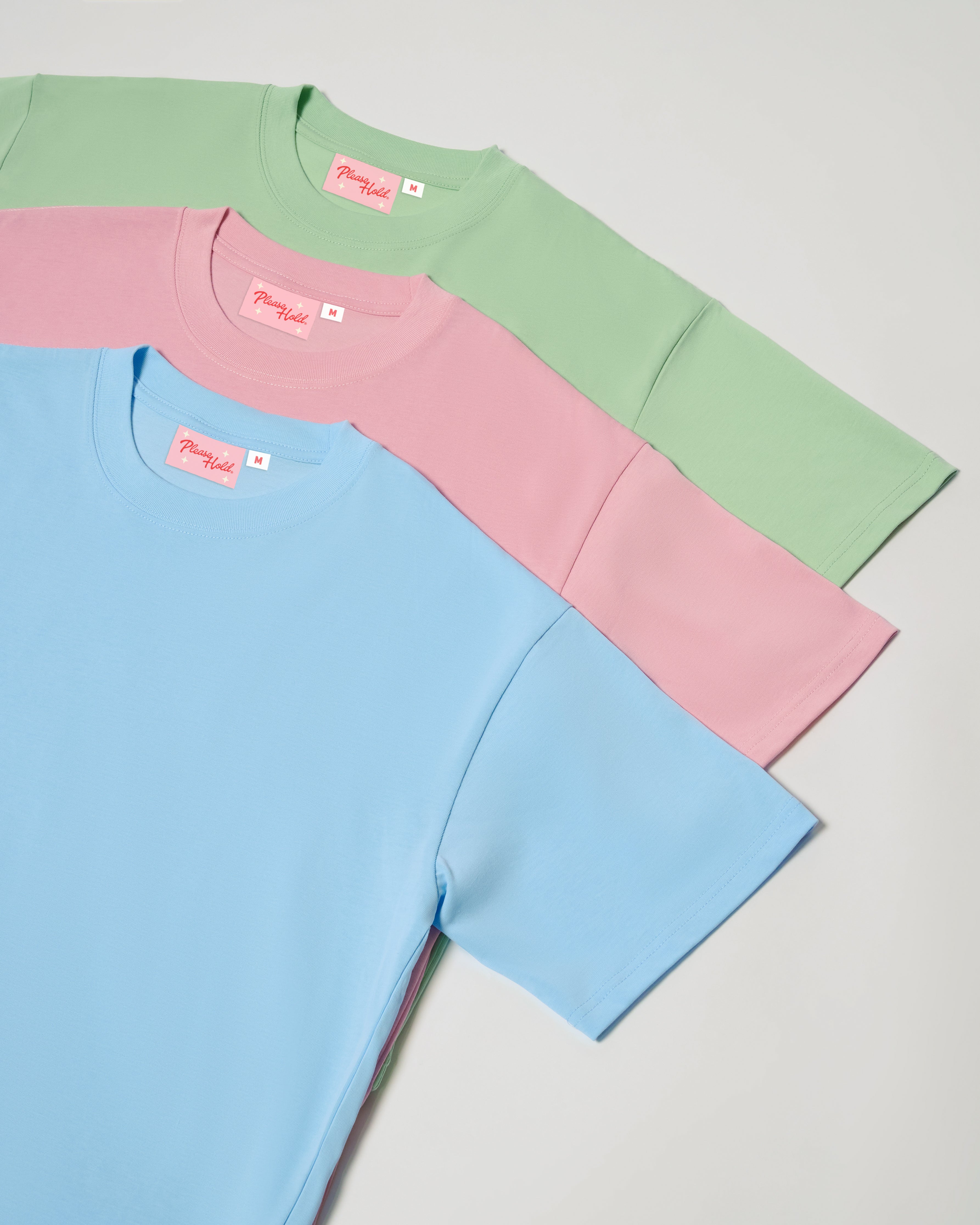 Boxy Crop Tee 3-Pack: Pistachio, Pink, Pale Blue Blank Boxy Crop Tee – view 5