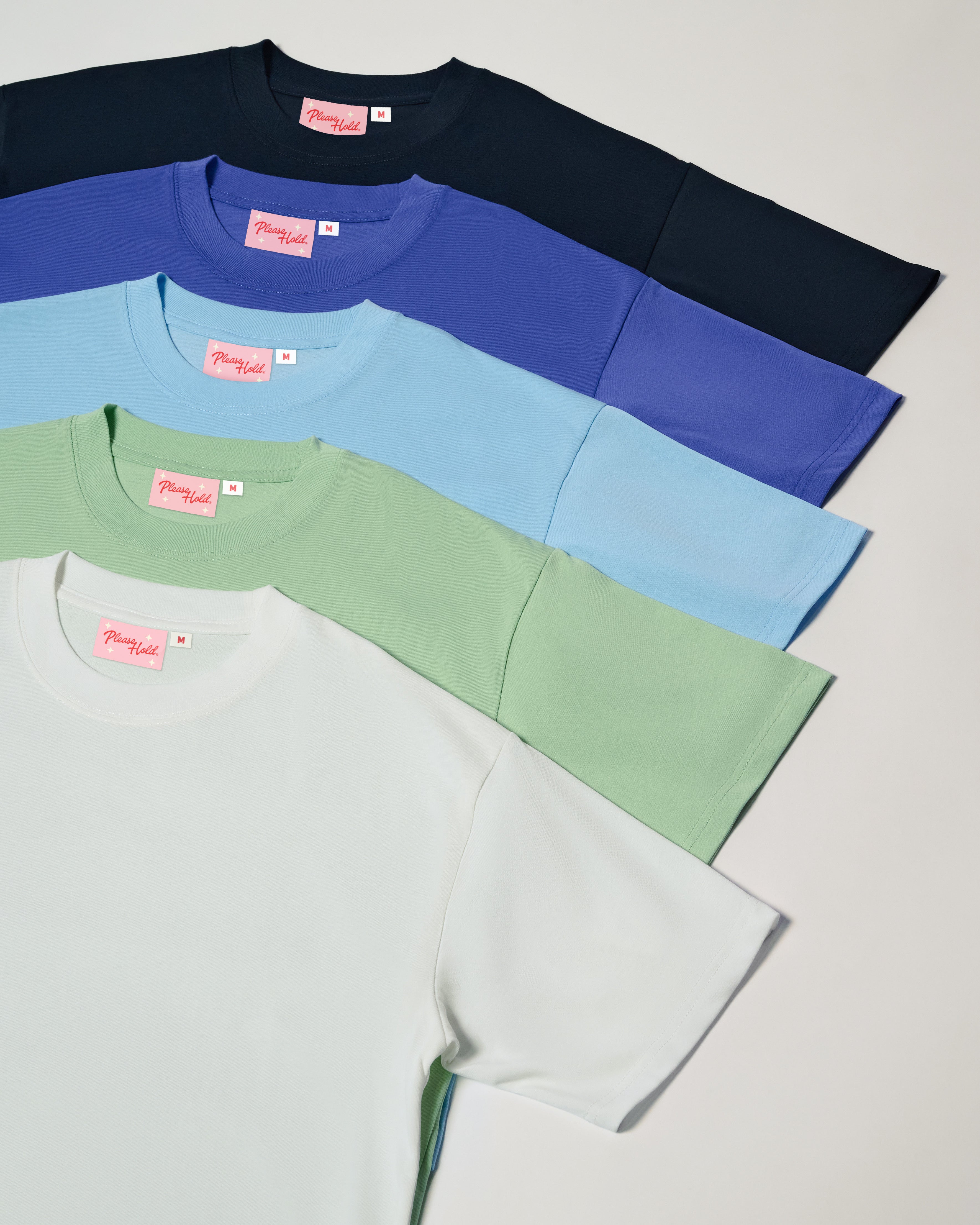 Boxy Crop Tee 5-Pack: Black, Dusk, Pale Blue, Pistachio, White Blank Boxy Crop Tee – view 8