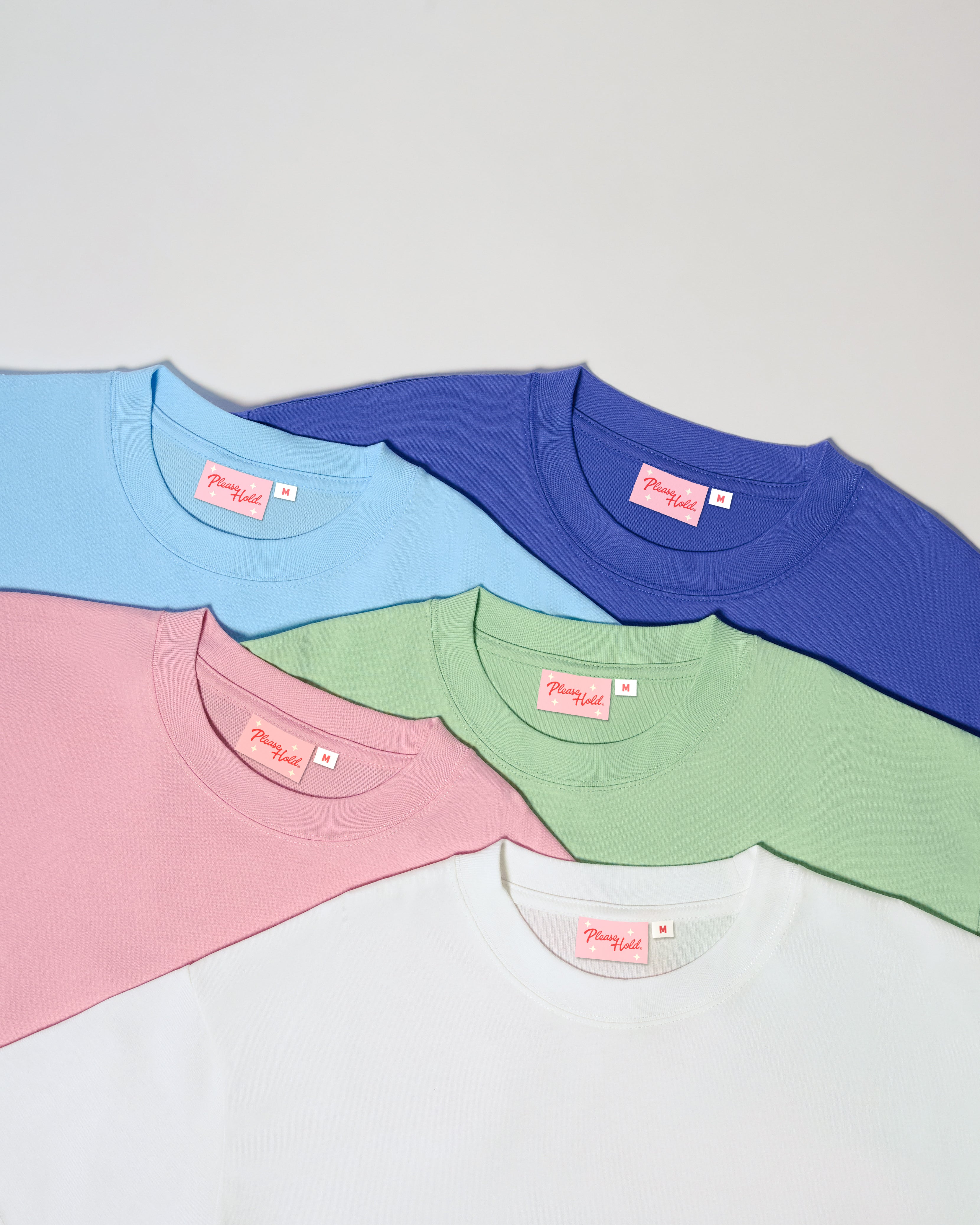 Boxy Crop Tee 5-Pack: Dusk, Pale Blue, Pistachio, Pink, White Blank Boxy Crop Tee β view 7