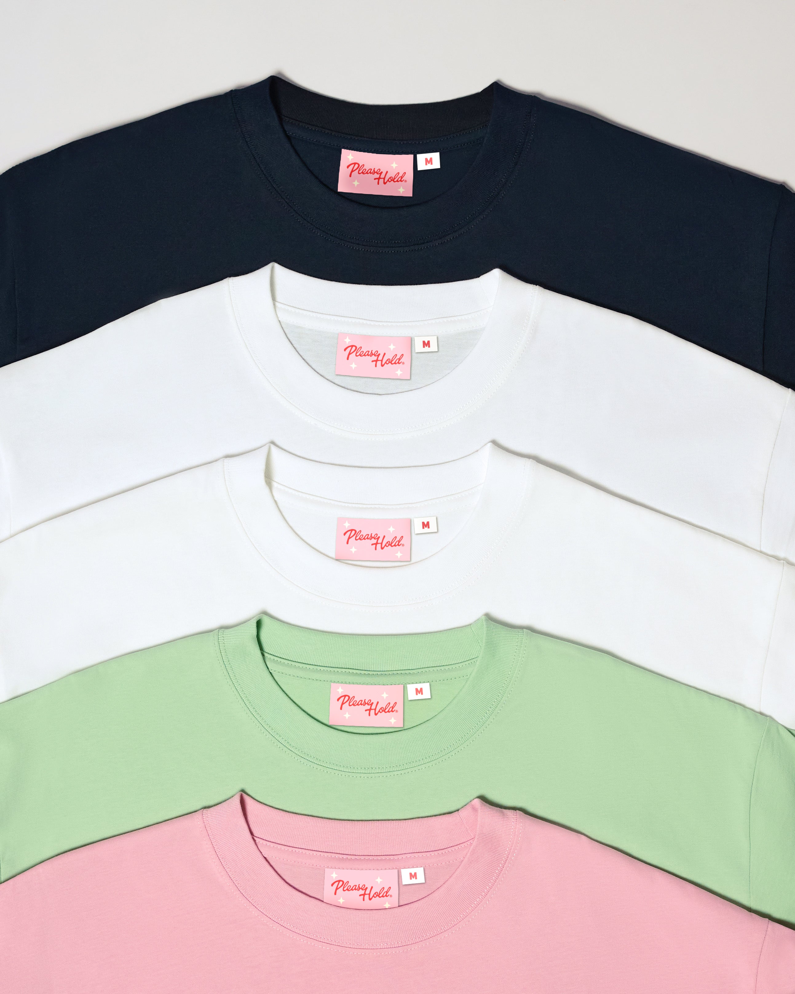 Boxy Crop Tee 5-Pack: Black, White, Pistachio, Pink Blank Boxy Crop Tee β view 6