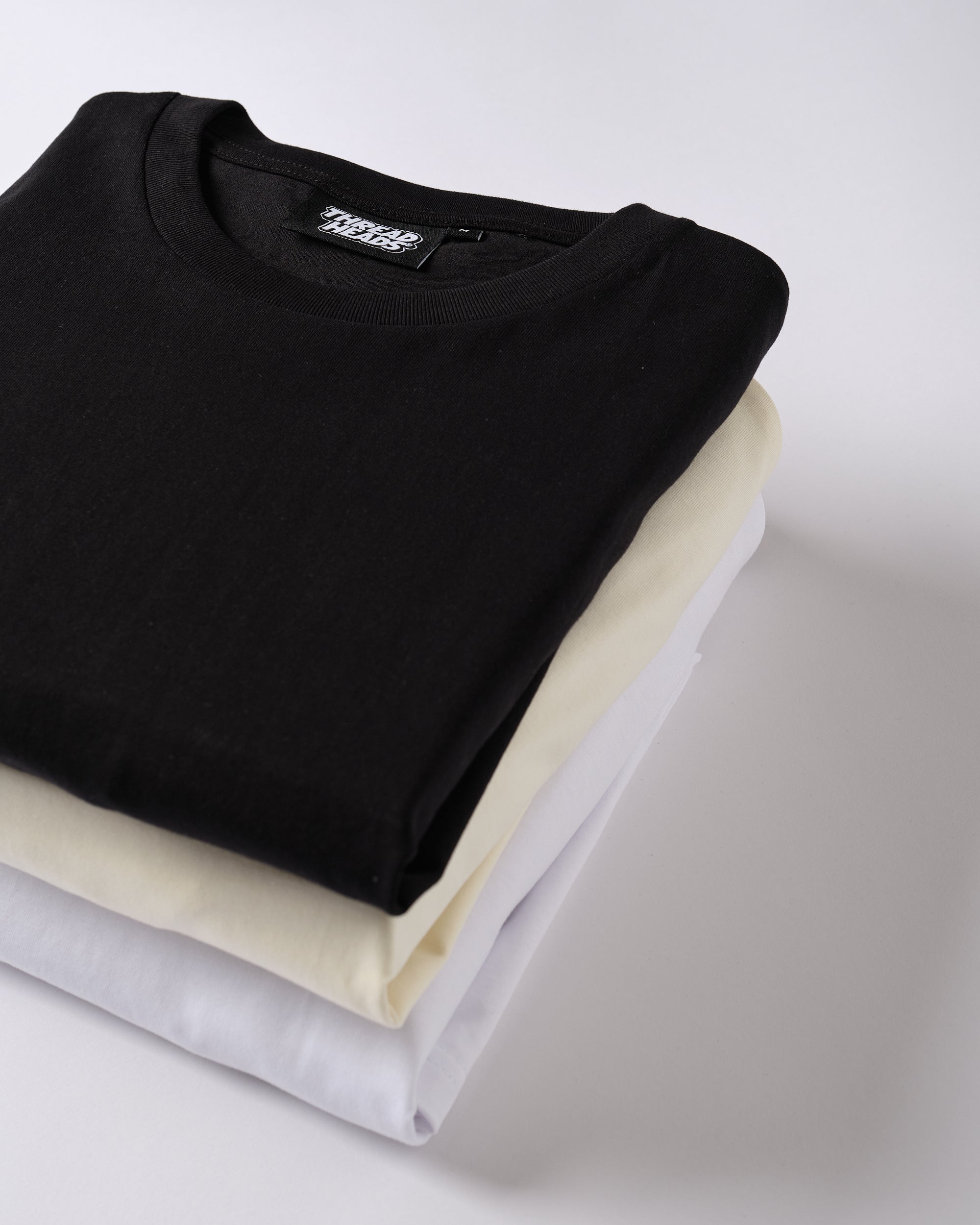 Classic Tee 3-Pack: Black, Natural & White Australia Online