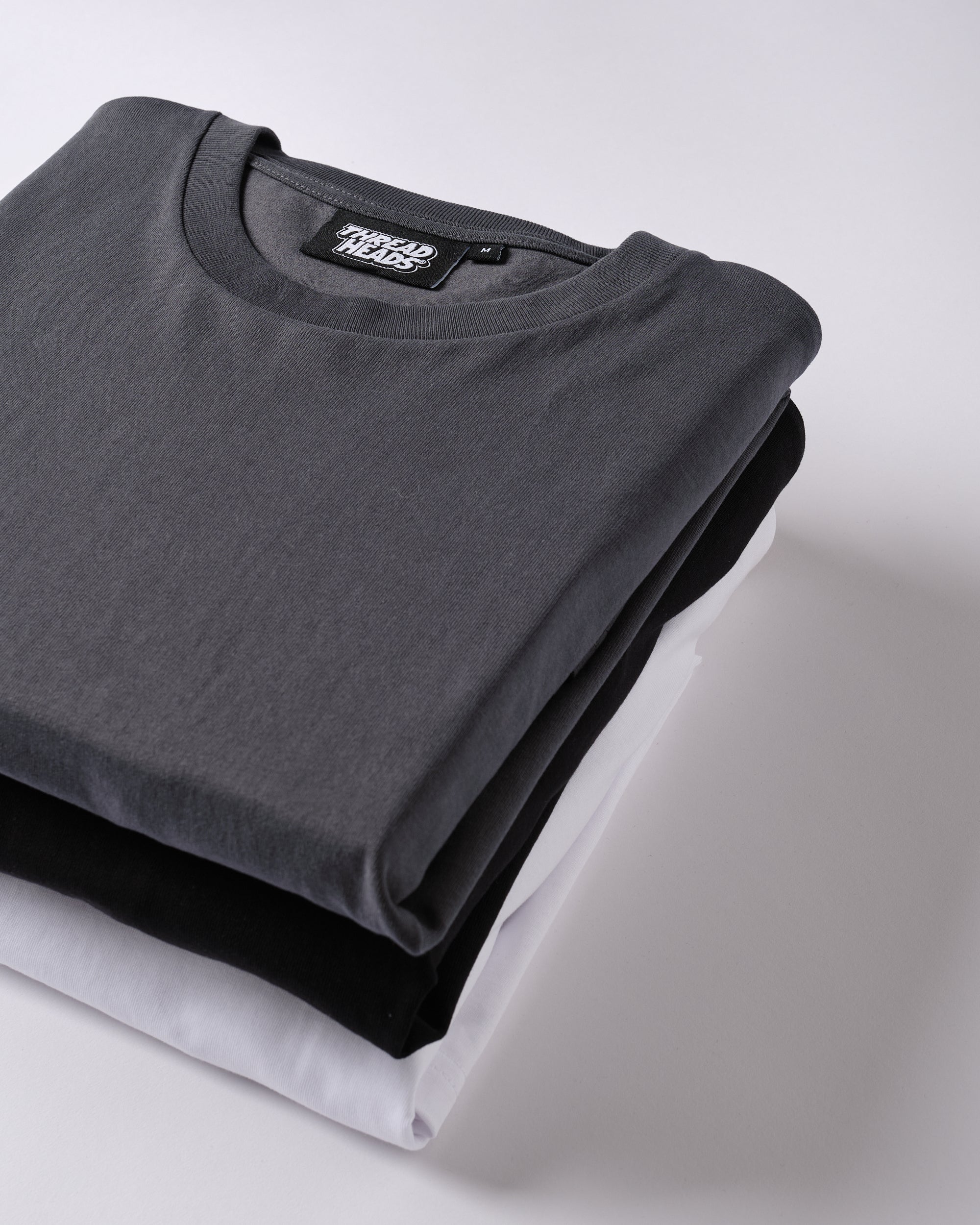 Classic Tee 3-Pack: Black, Charcoal, White