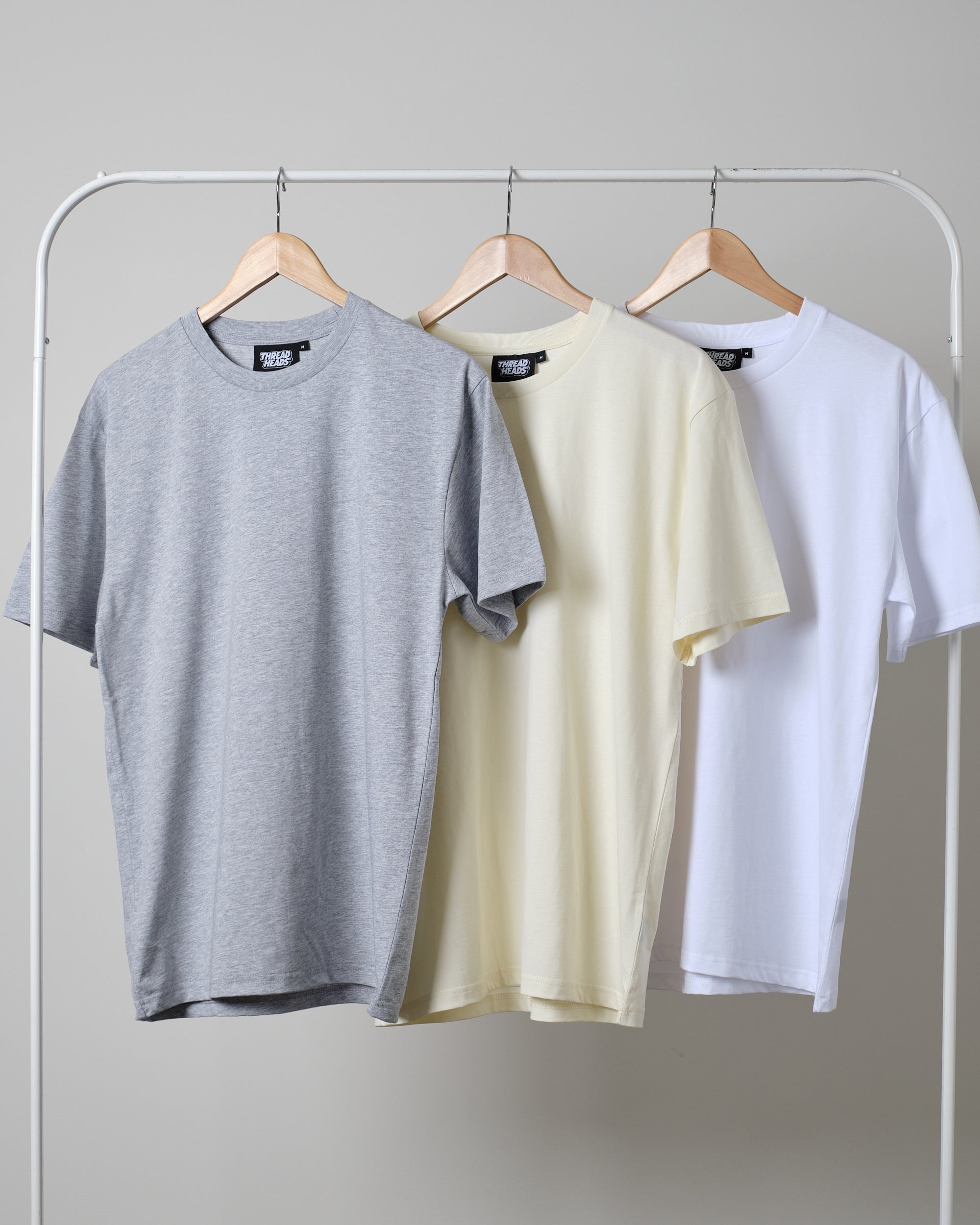 Classic Tee 3-Pack: Grey, Natural, White Australia Online
