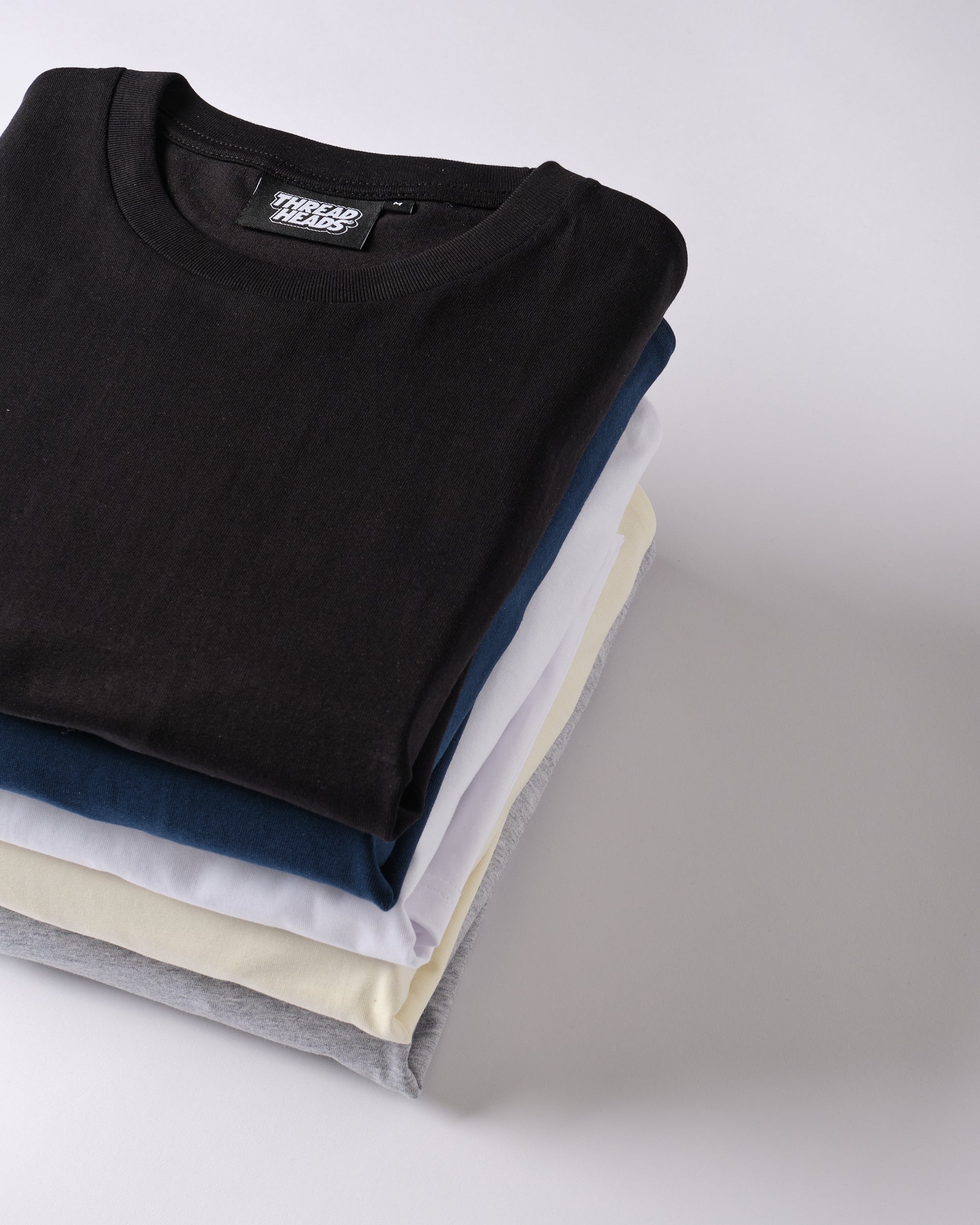 Classic Tee 5-Pack: Black, Navy, White, Natural, Grey Australia Online