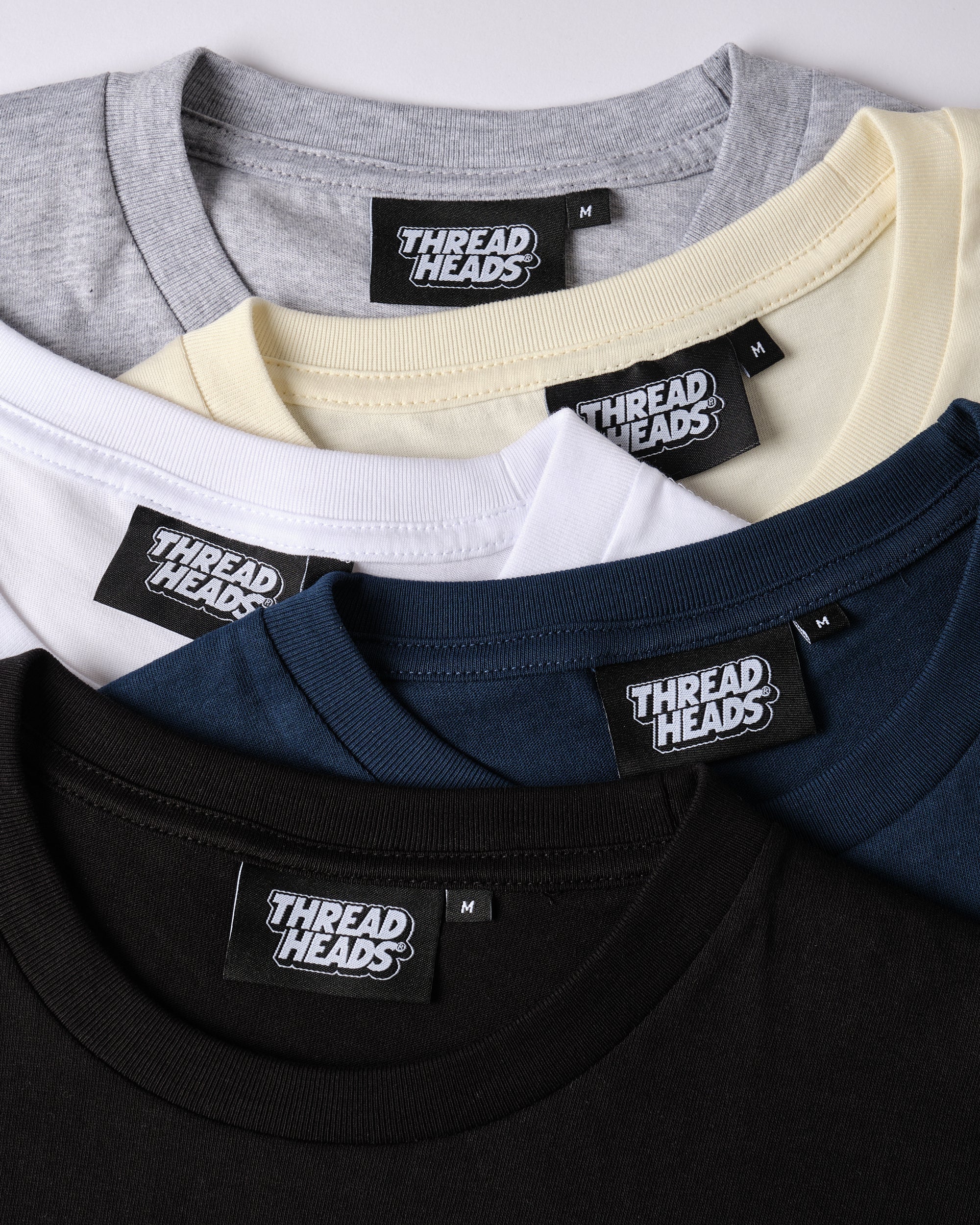 Classic Tee 5-Pack: Black, Navy, White, Natural, Grey Australia Online