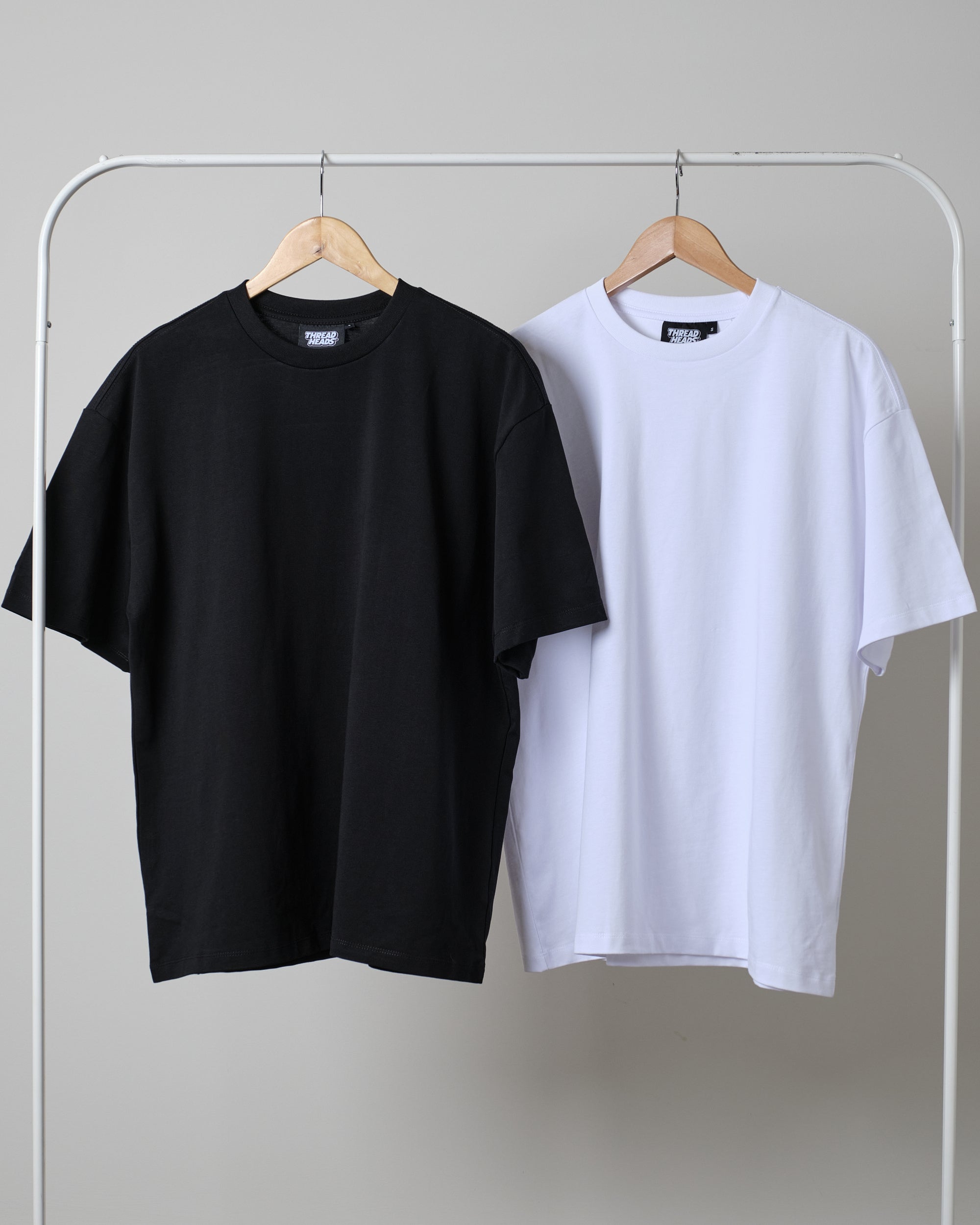 Oversized Tee 2-Pack: Black, White