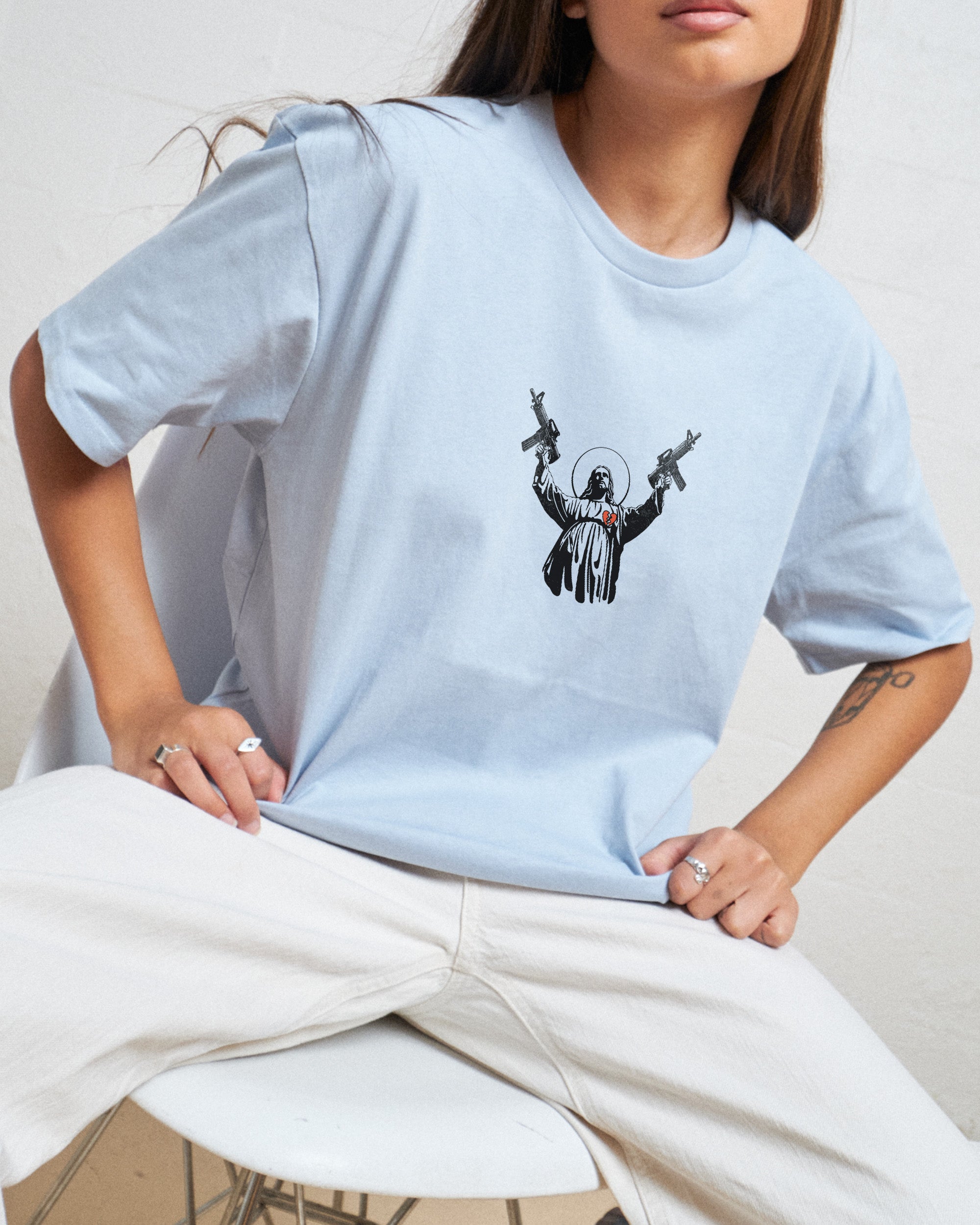 Machine Gun Christ T-Shirt Australia Online