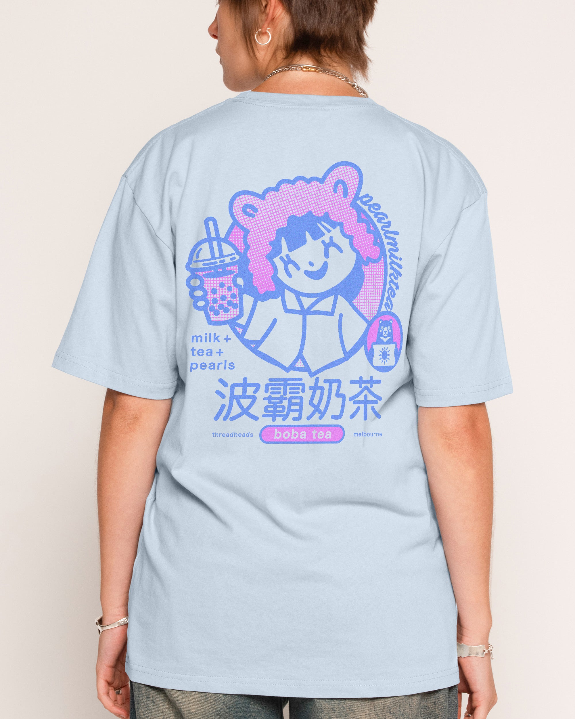 Boba Tea Pale Blue T-Shirt