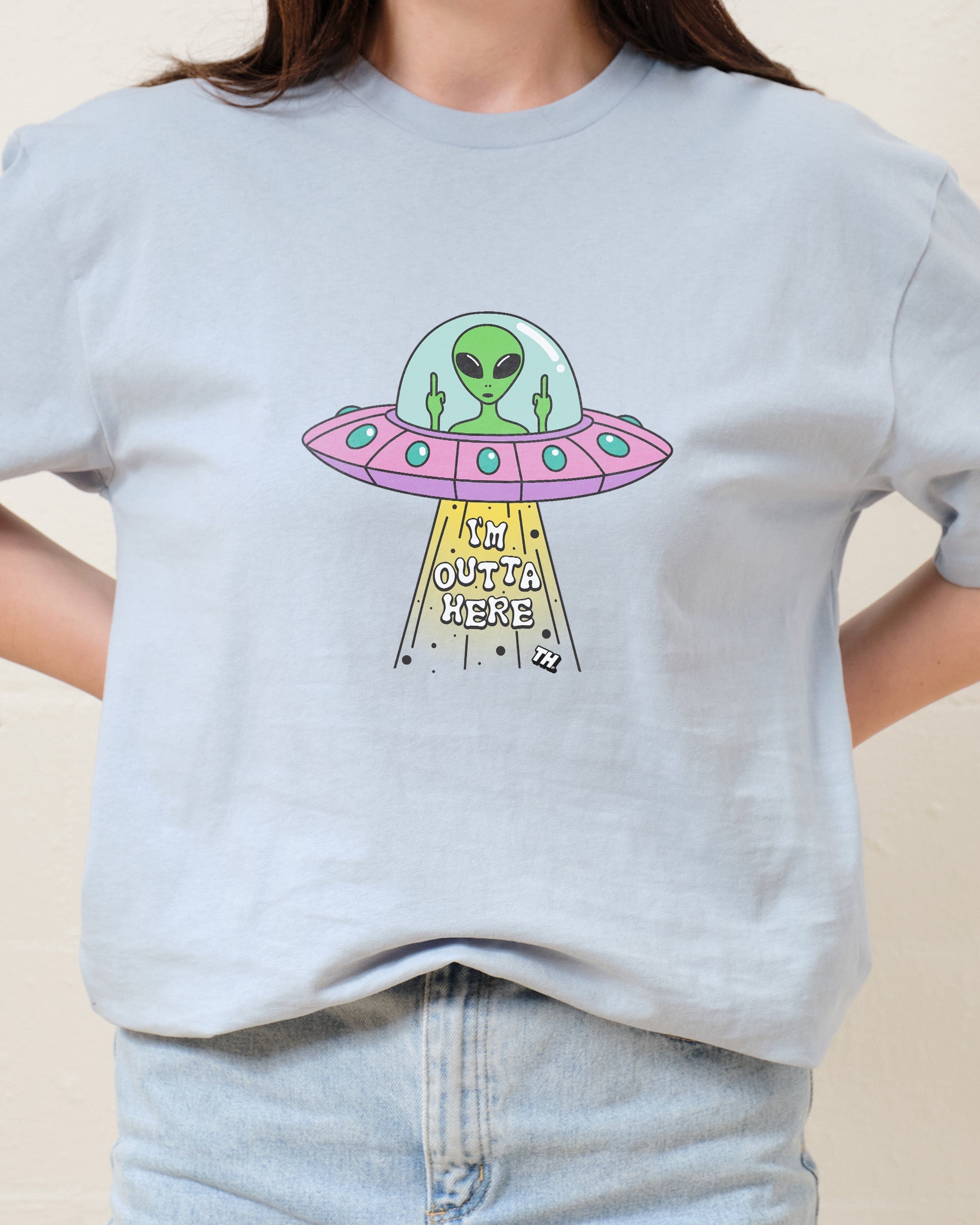 I'm Outta Here T-Shirt Australia Online Pale Blue