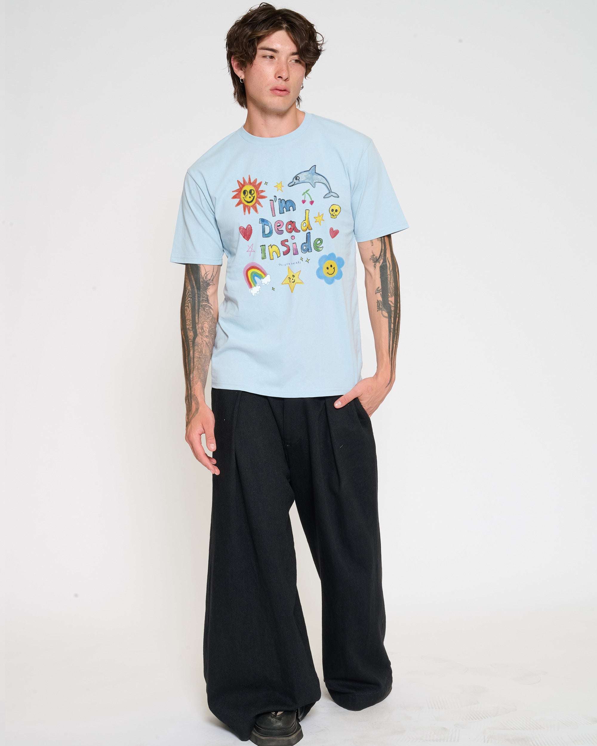 I’m Dead Inside Pale Blue T-Shirt