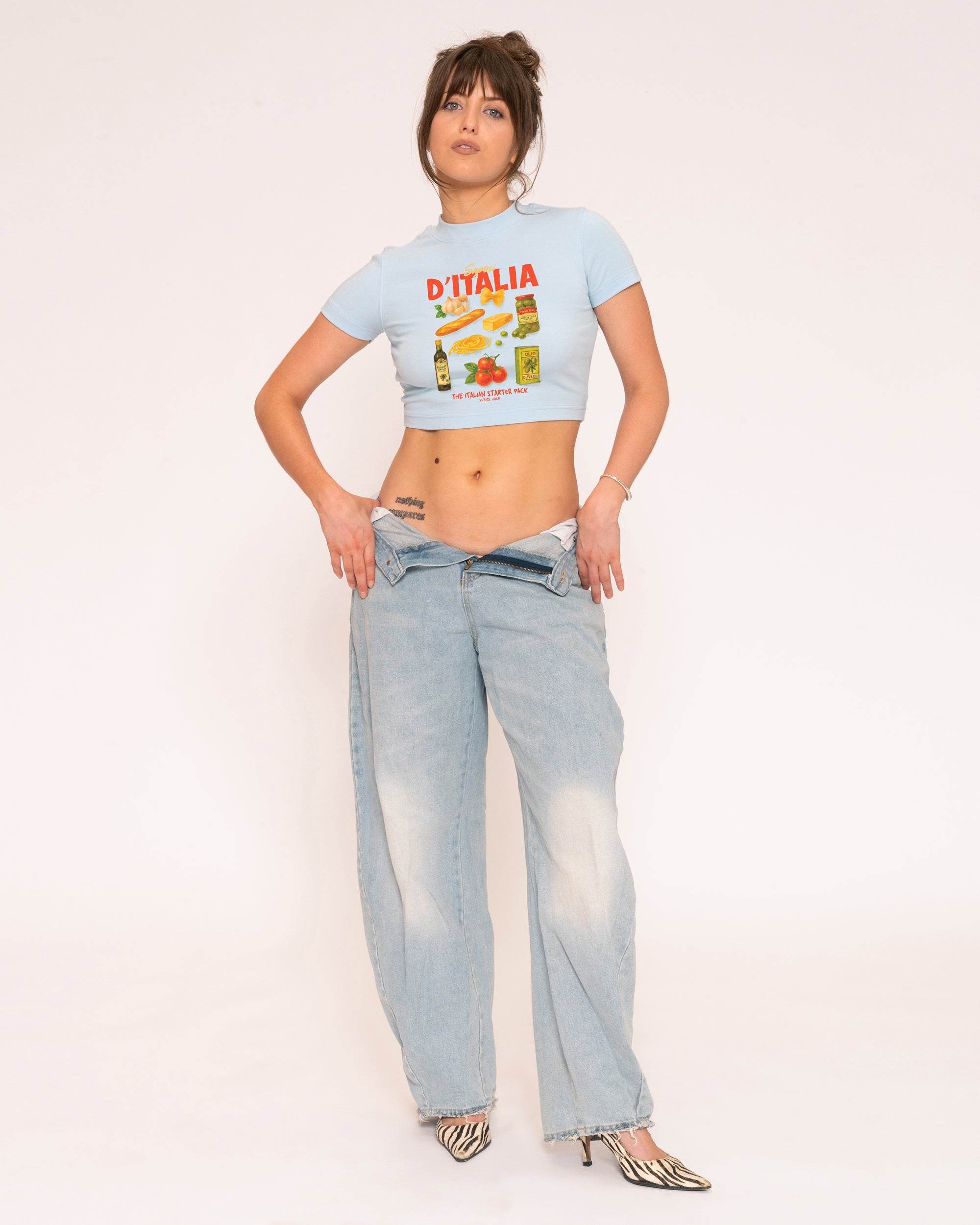 Italian Starter Pack Blue Baby Tee