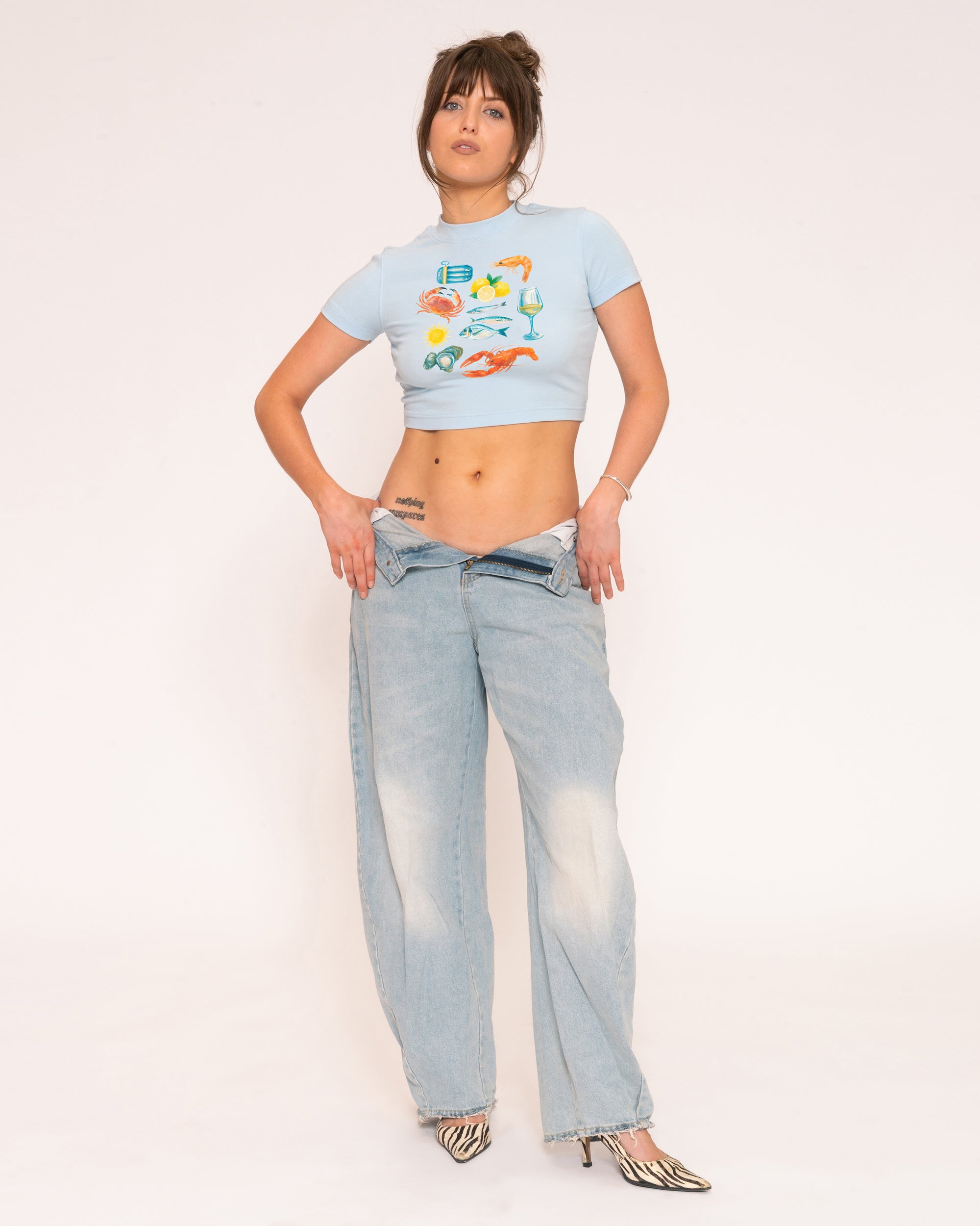 Seafood Platter Blue Baby Tee